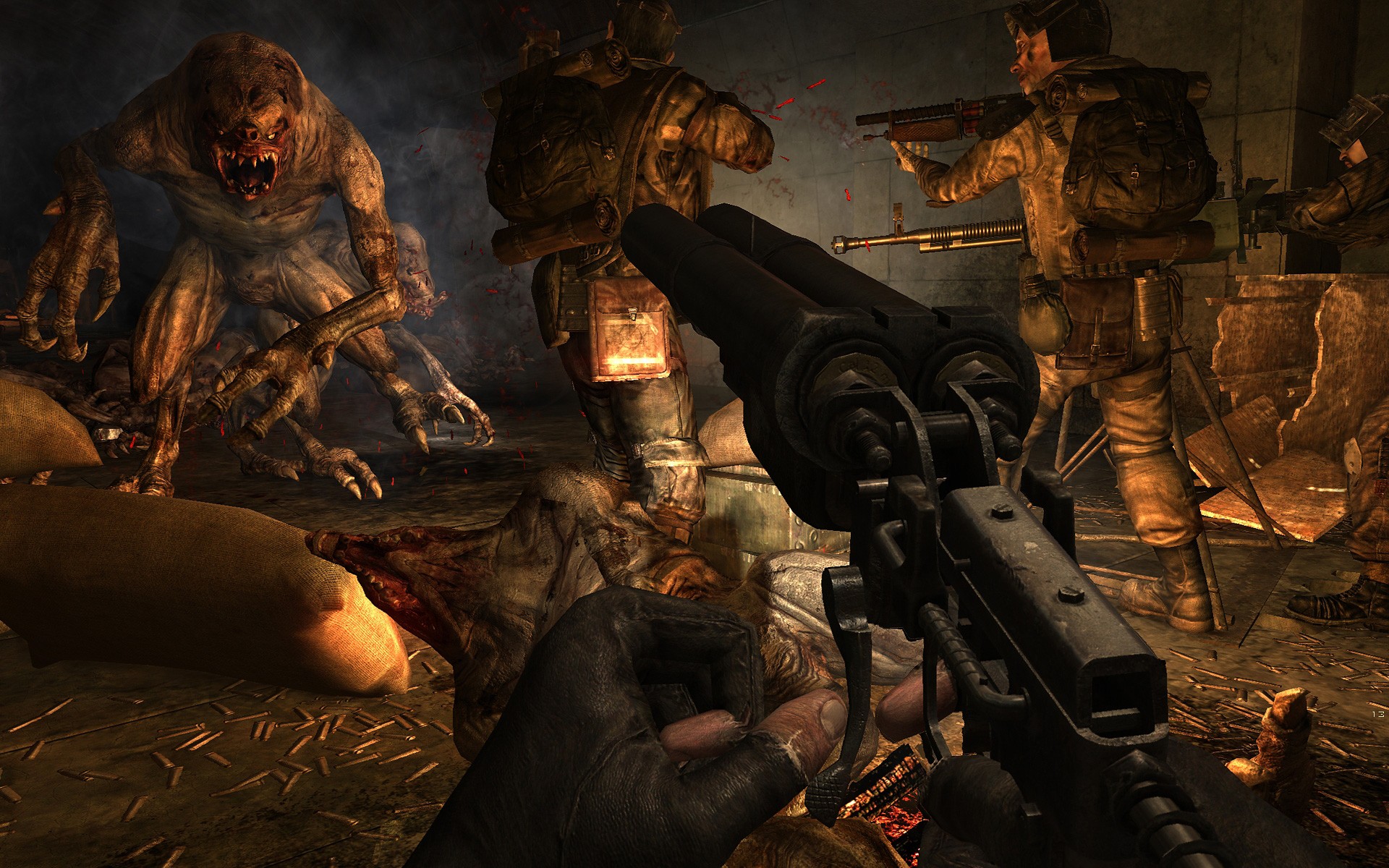 Metro 2033 Video Games Creature Weapon Screen Shot 1920x1200