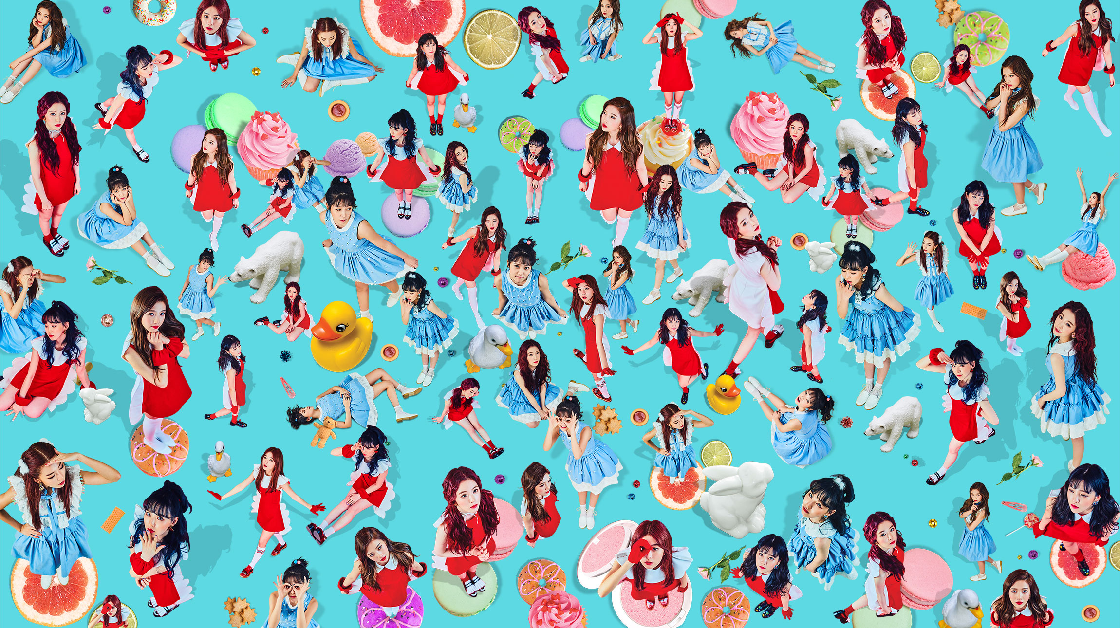 K Pop RedVelvet Women Collage Asian 2300x1290