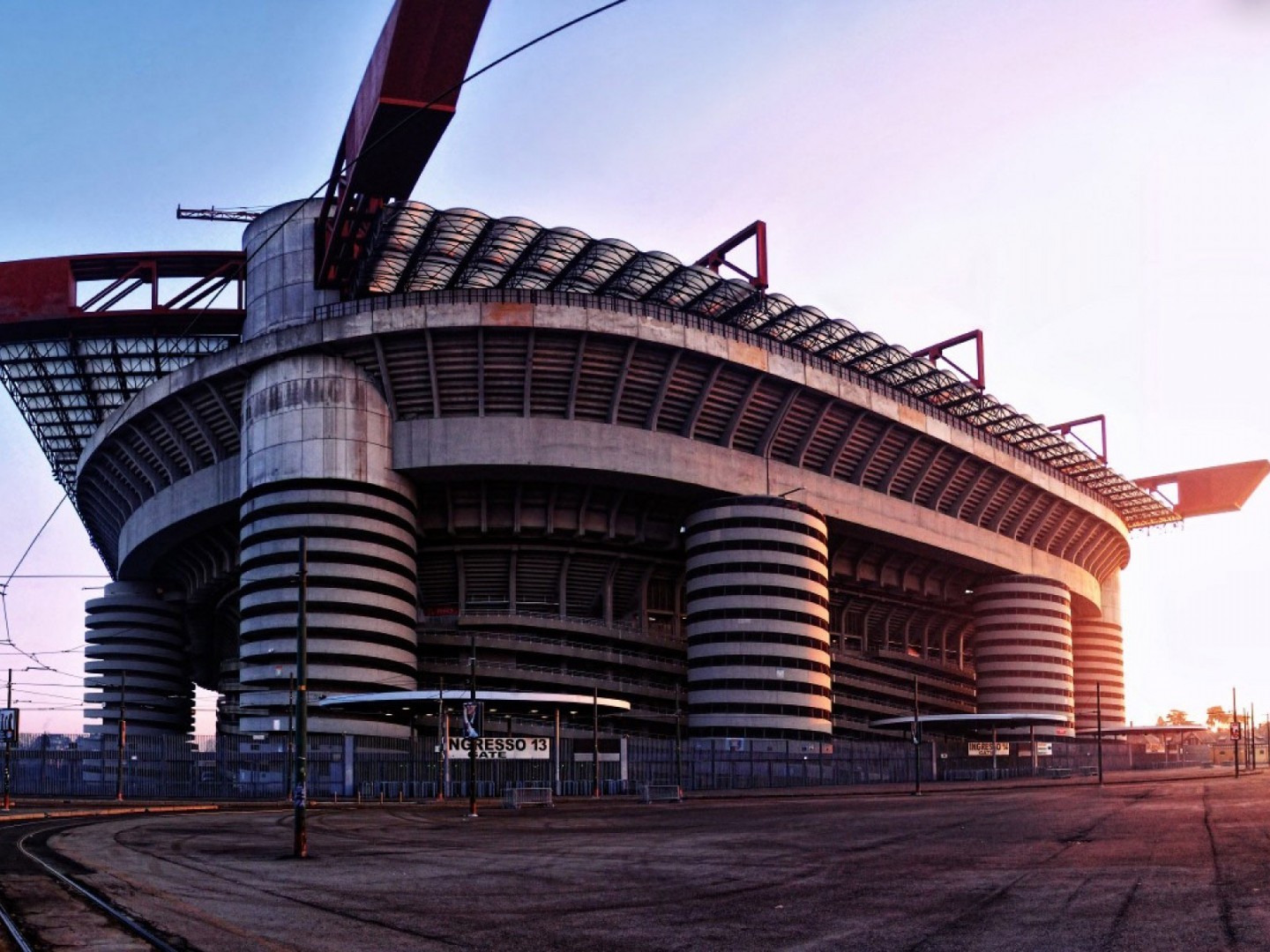 Stadium Soccer Milan AC Milan Inter Milan Italy 1440x1080