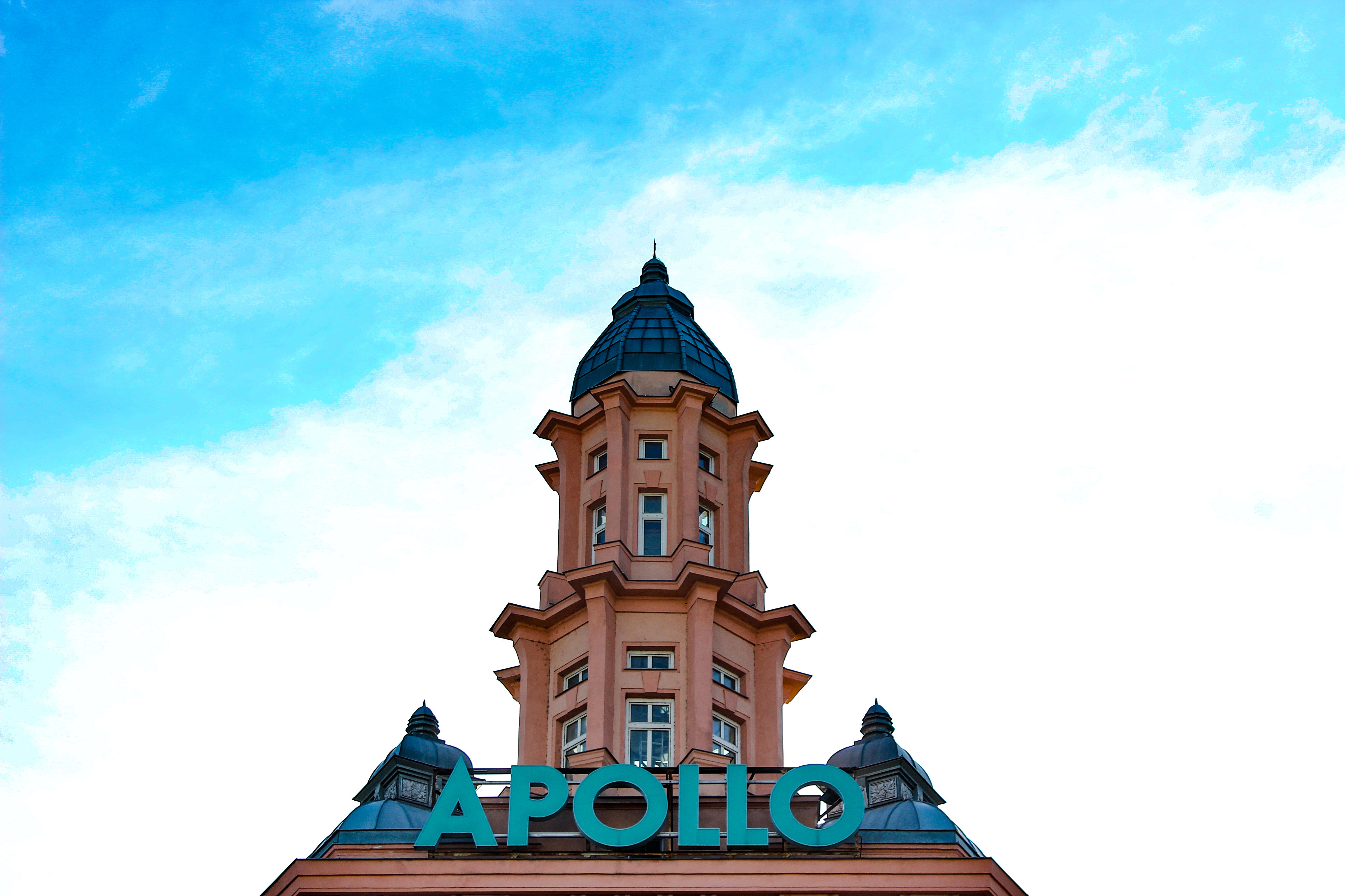 Building Architecture Vienna Blue Apollo Rooftops Cyan 5184x3456