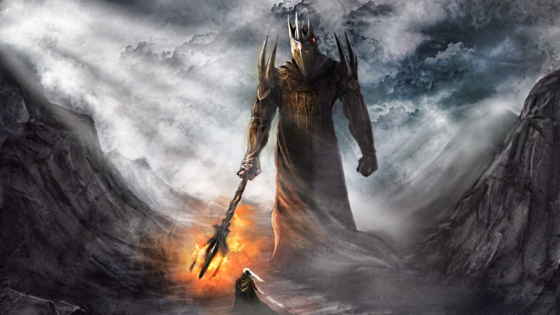 Fantasy Art The Lord Of The Rings Morgoth J R R Tolkien Fingolfin 1920x1080