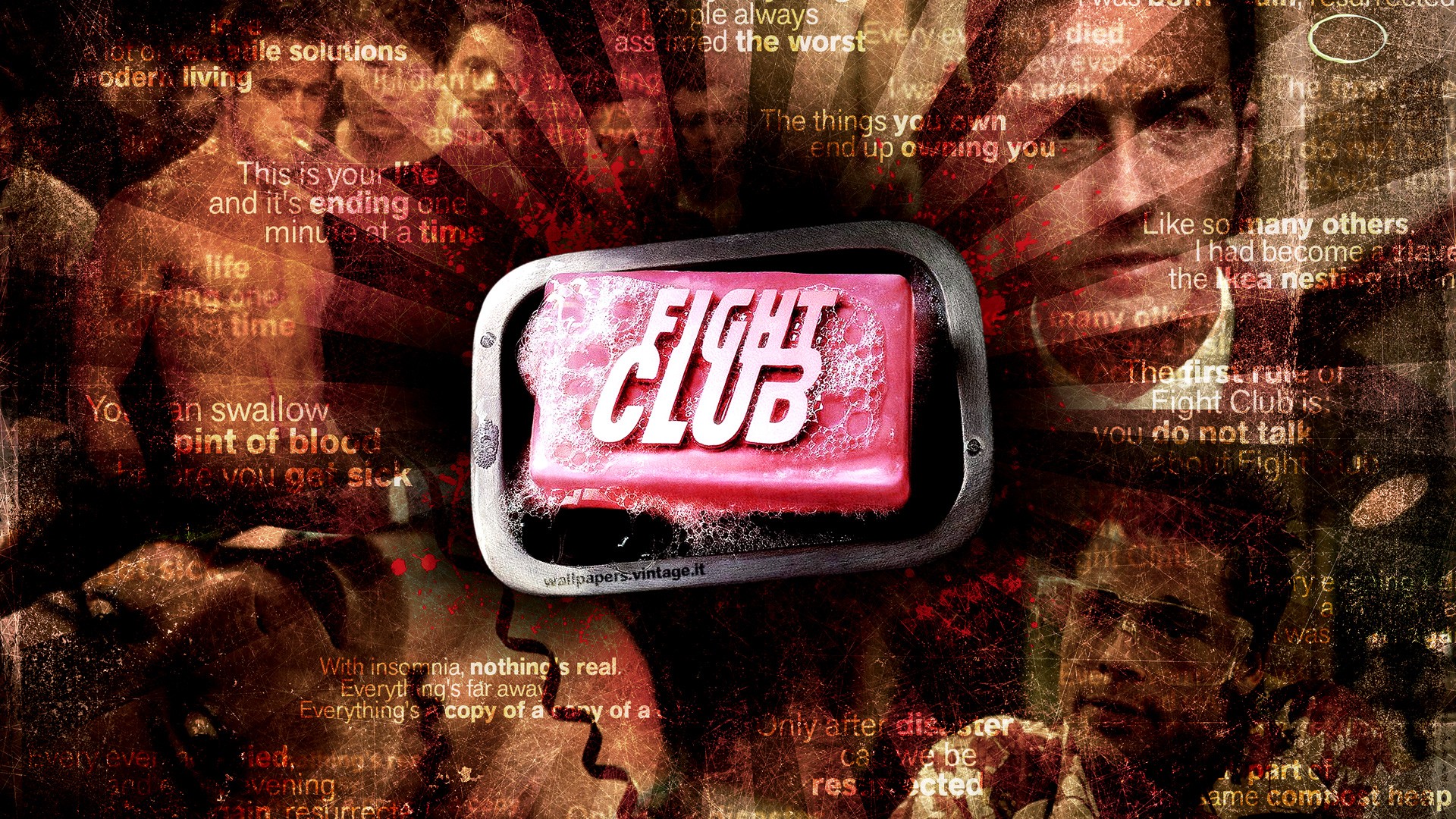Fight Club Edward Norton Brad Pitt Quote 1920x1080