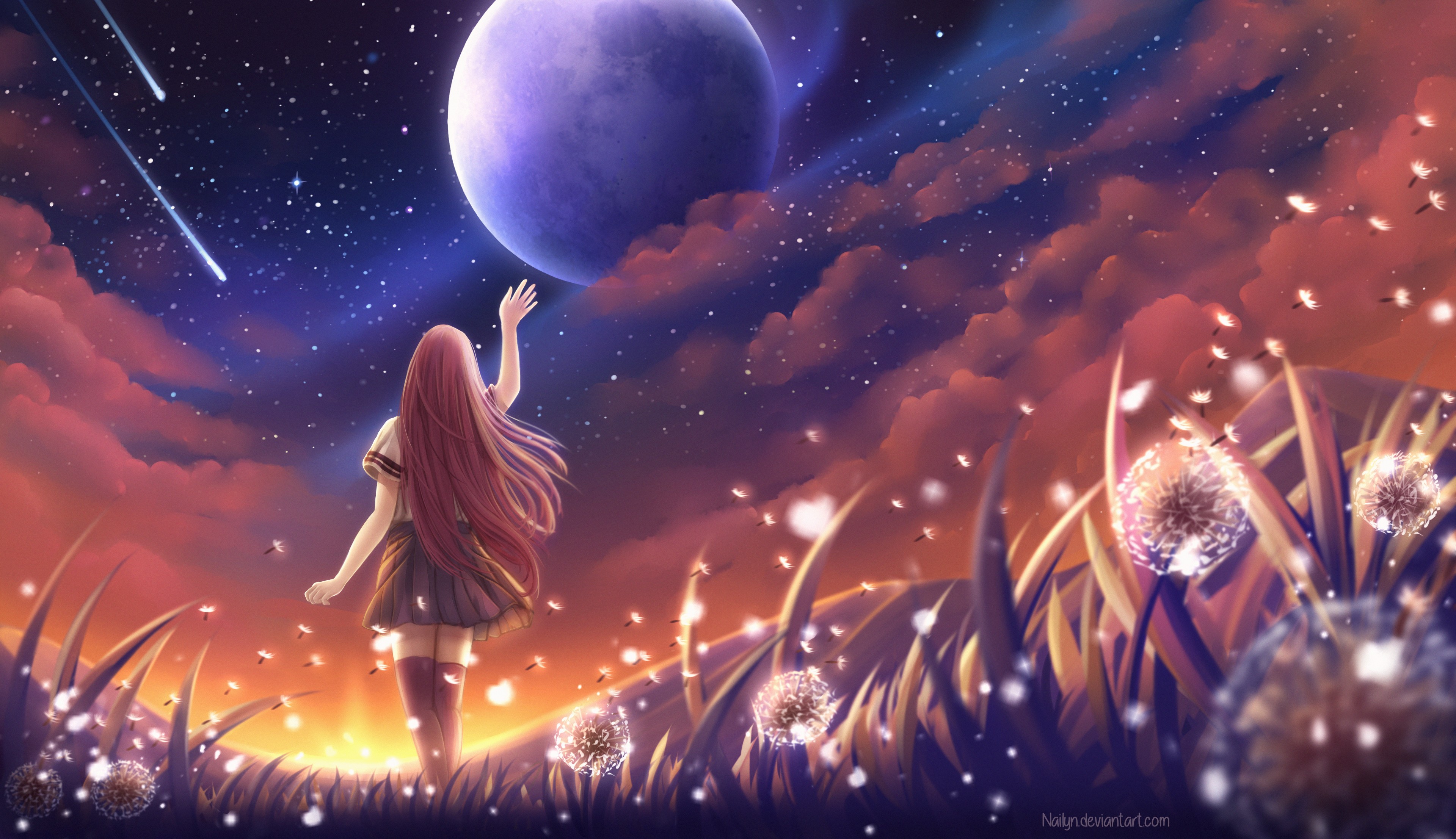 Tổng hợp ý hình nền anime ngoài trái đất đẹp tuyệt vời nhất mang đến desktop và mobile