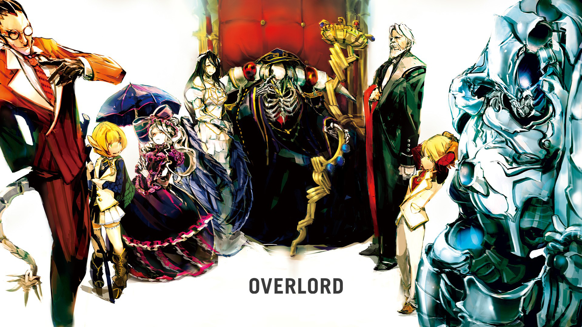 Overlord Anime Ainz Ooal Gown Albedo Overlord Shalltear Bloodfallen Demiurge Overlord Cocytus Overlo Wallpaper Resolution 19x1080 Id 6541 Wallha Com
