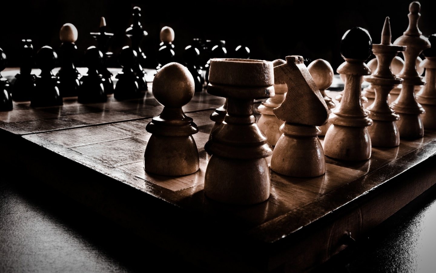 Chess Board Games Dark 1440x900