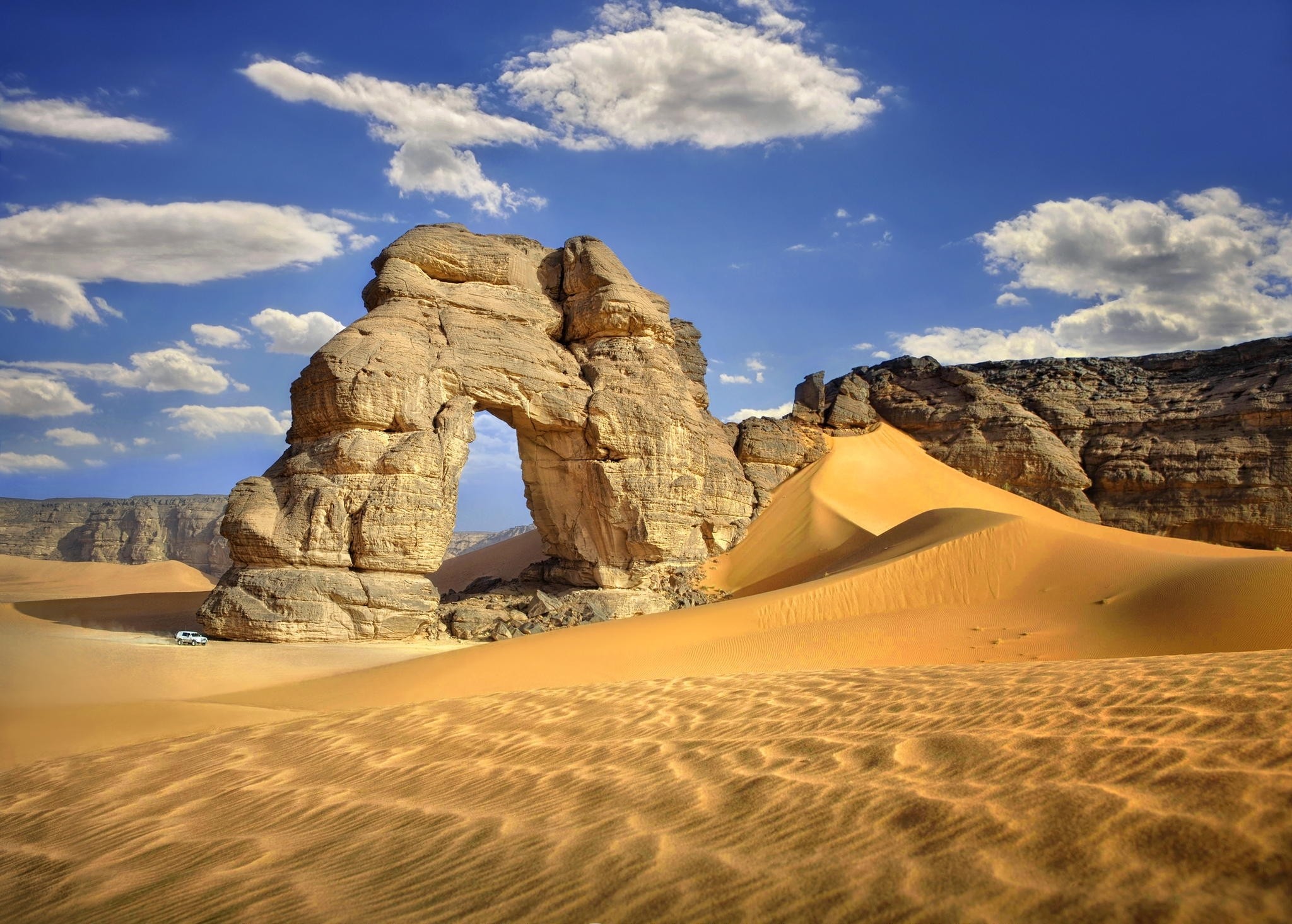 Nature Landscape Desert Arch Sahara Libya Sand 2048x1466