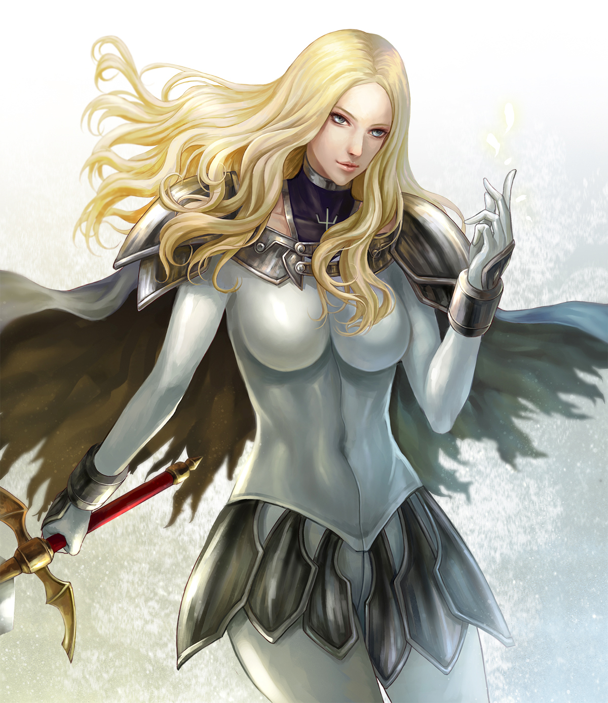 Claymore Anime Anime Girls 2D Women With Swords Female Warrior Armor Looking At Viewer Long Hair Blo 1200x1387