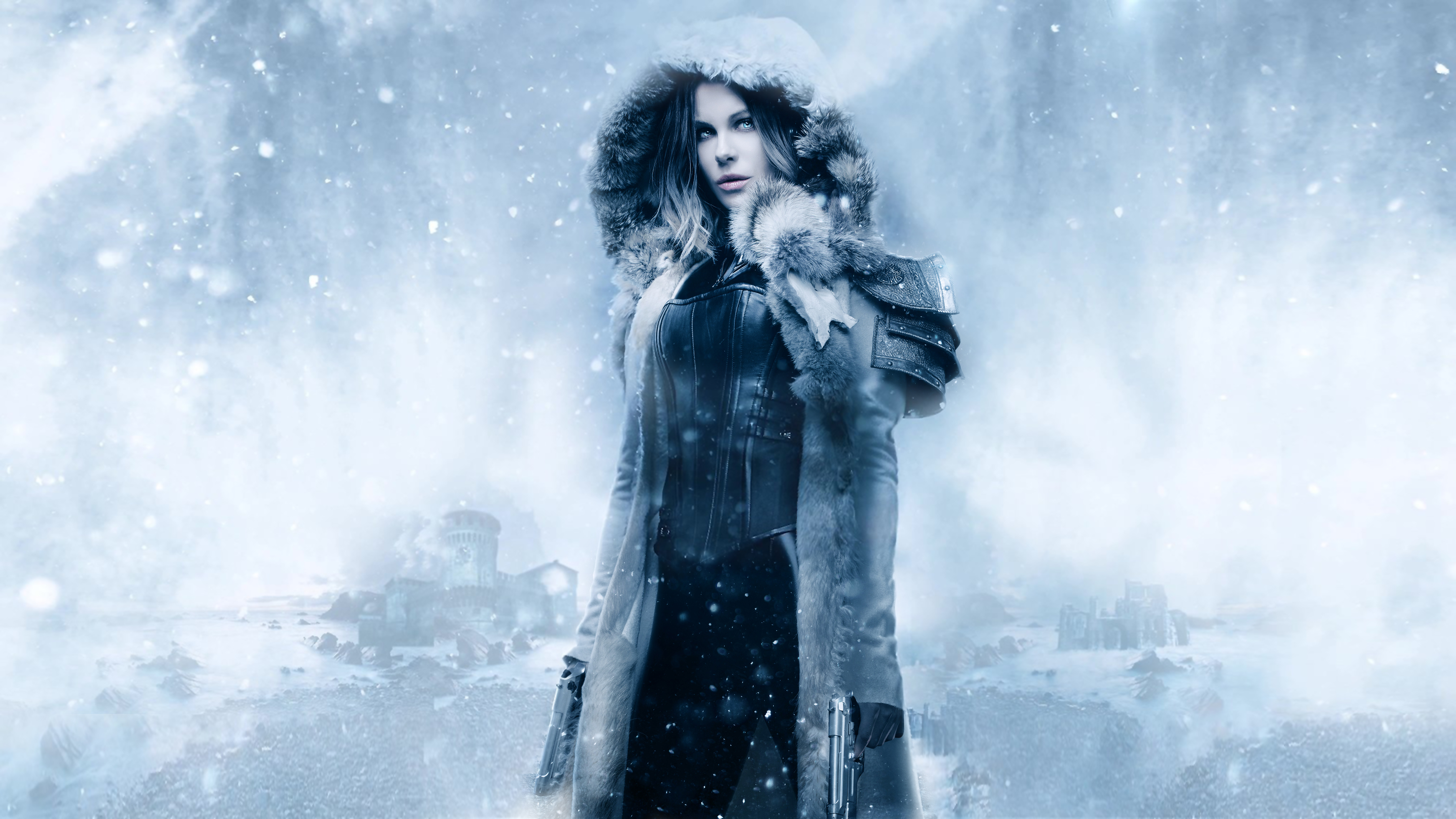 Underworld Rise Of The Lycans Awakening Blood Wars Selene Kate Beckinsale Movies Snow Vampires Hoods 5781x3252