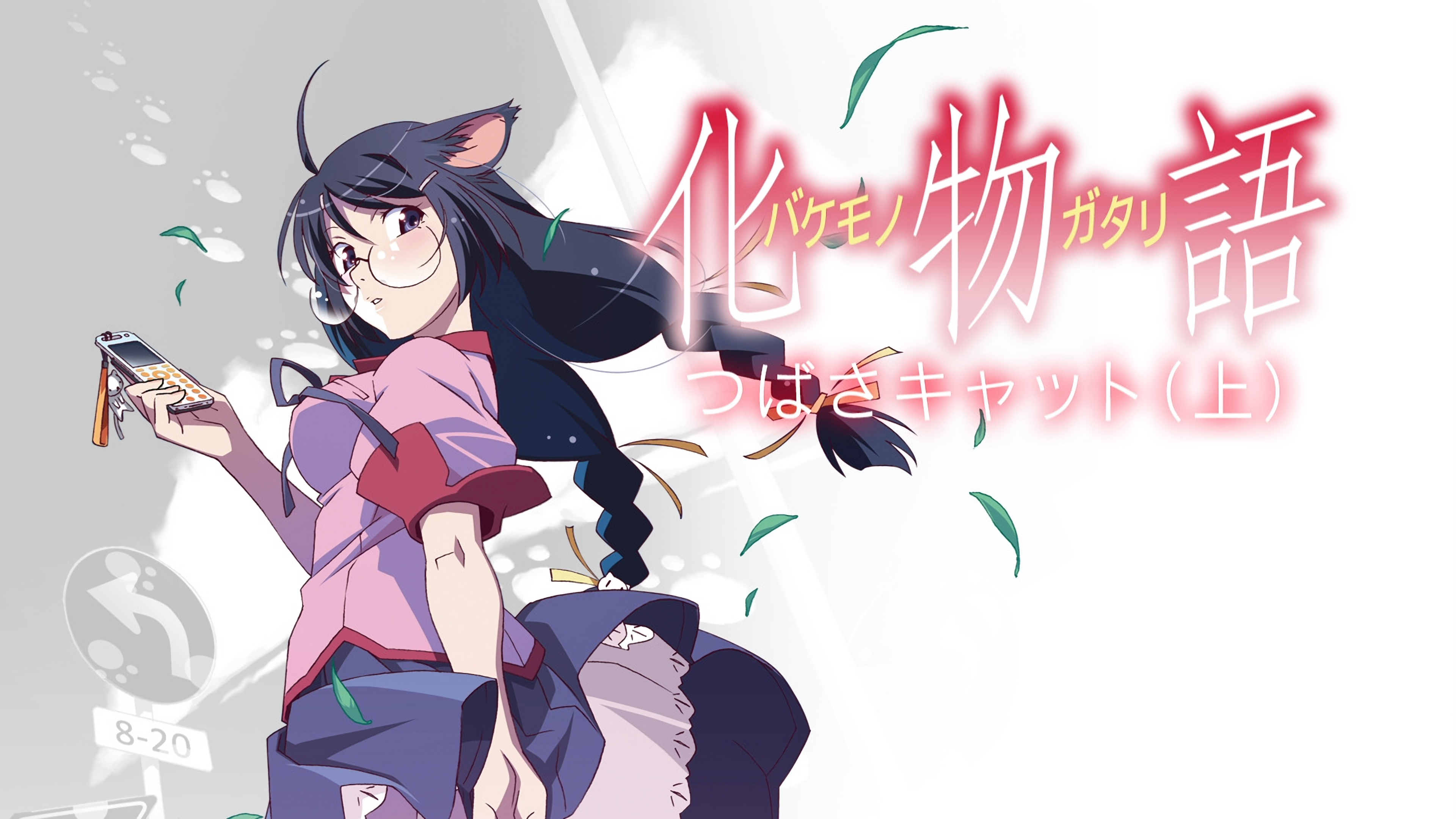 Monogatari Series Hanekawa Tsubasa Cat Girl Nekomimi Cellphone 3840x2161