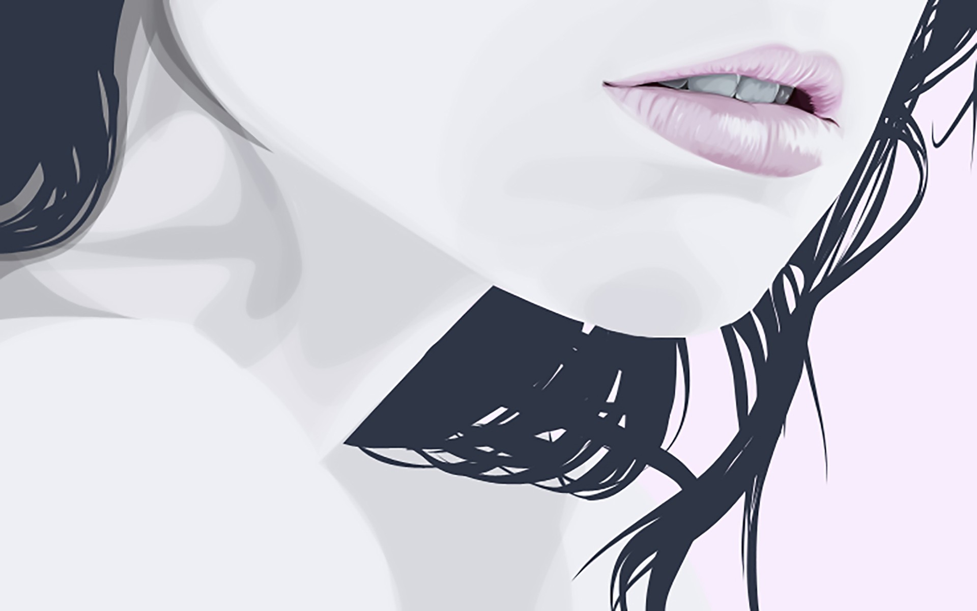 Yuschav Arly Vector Vexel Lips 1920x1200