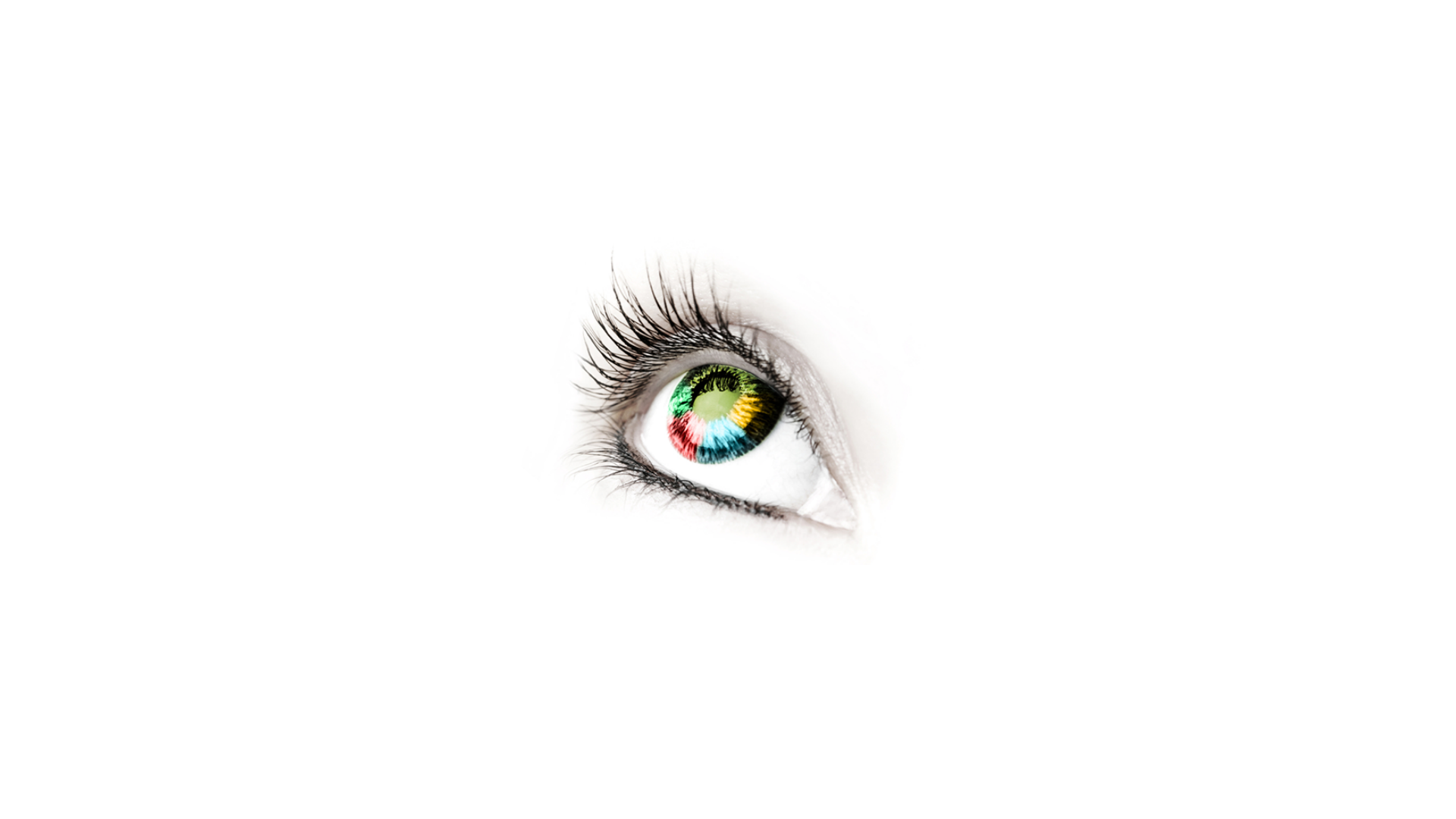 Eyes Eyelashes Minimalism White Background 1920x1080