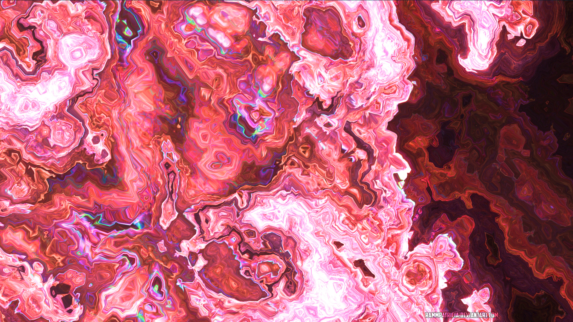 Abstract Digital Art RammPatricia Pink Red Artwork 1920x1080