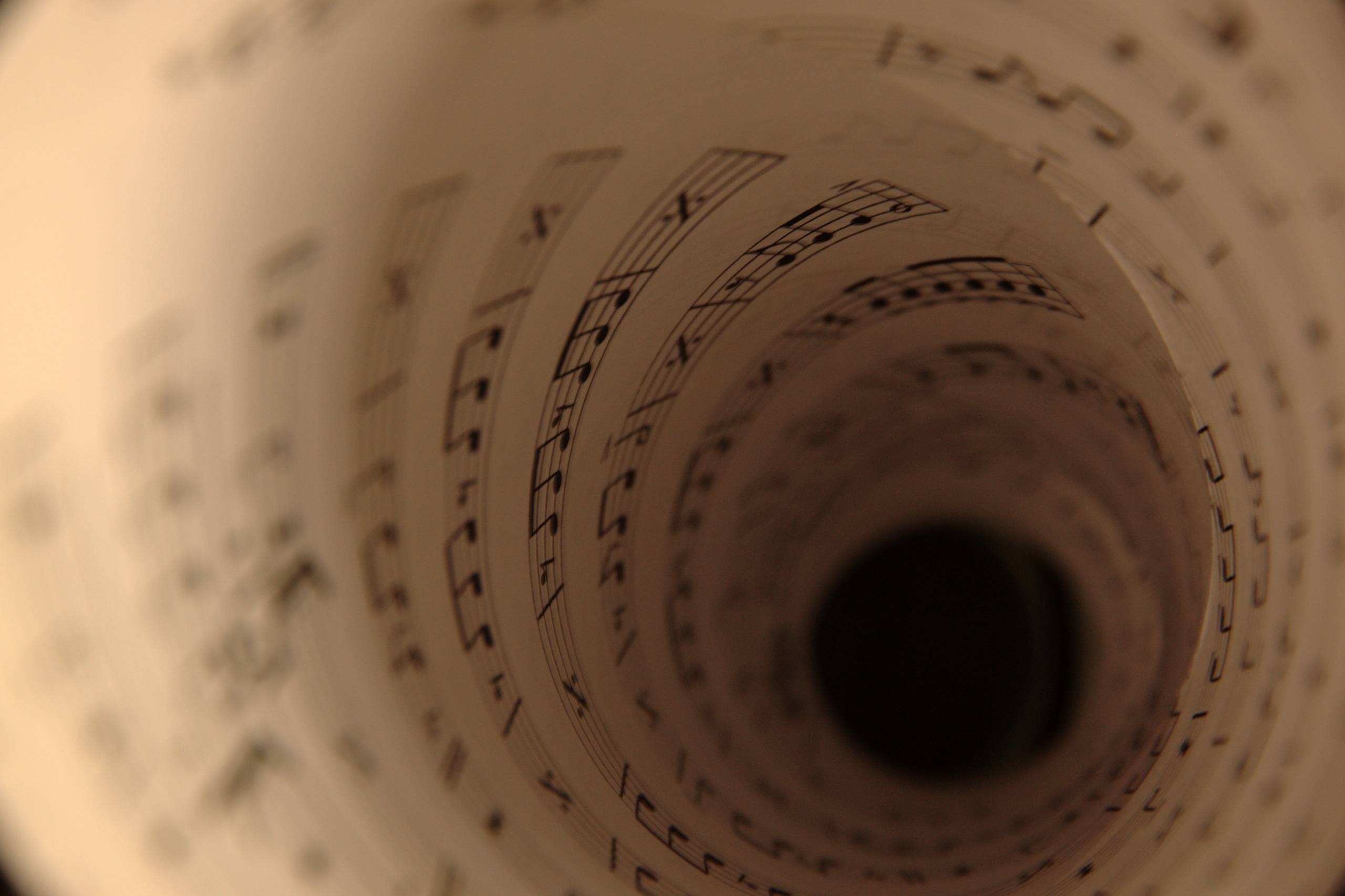 Music Musical Notes Tunnel Depth Of Field Beige 2560x1706