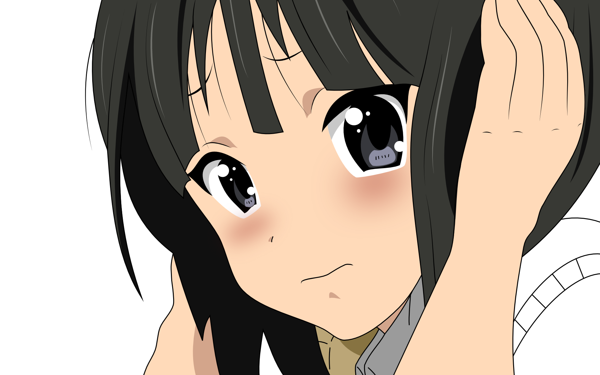 Sad Eyes Akiyama Mio K ON Anime Girls 1920x1200