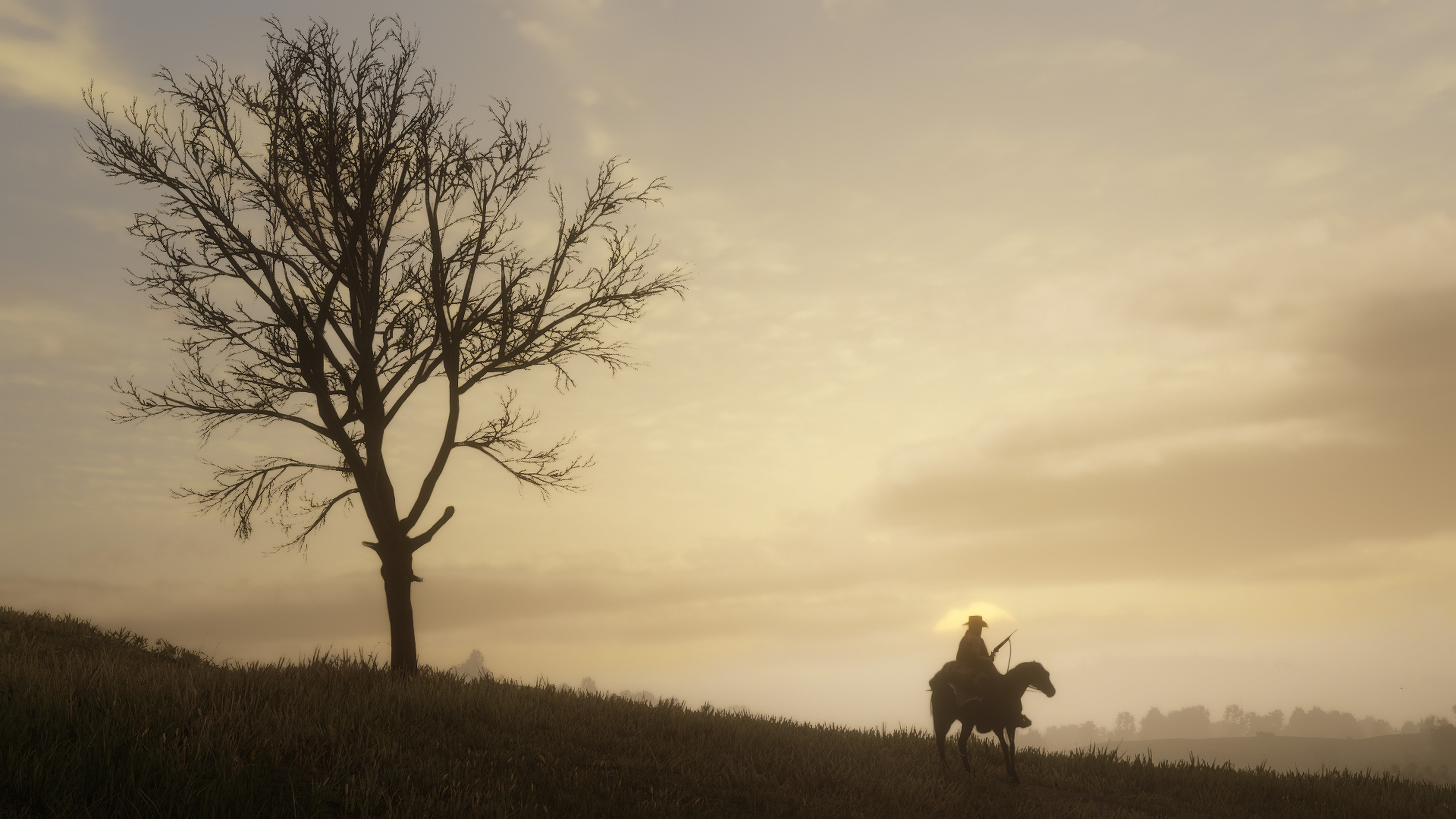 Red Dead Redemption Red Dead Redemption 2 Video Game Art Video Games Cowboys Horse 3840x2160