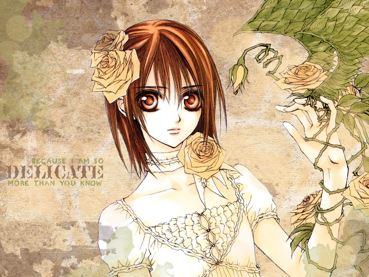 Vampire Knight Anime Girls Flower In Hair Flowers 1400x1050