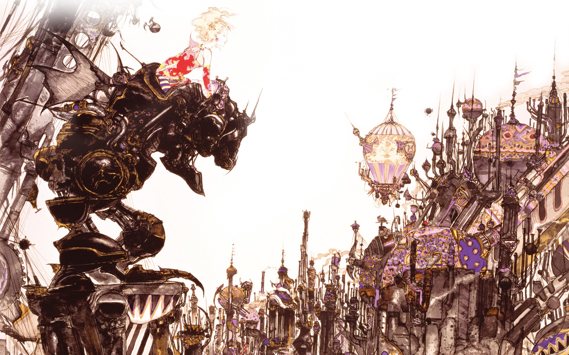 Final Fantasy Artwork Terra Branford Yoshitaka Amano 1920x1200