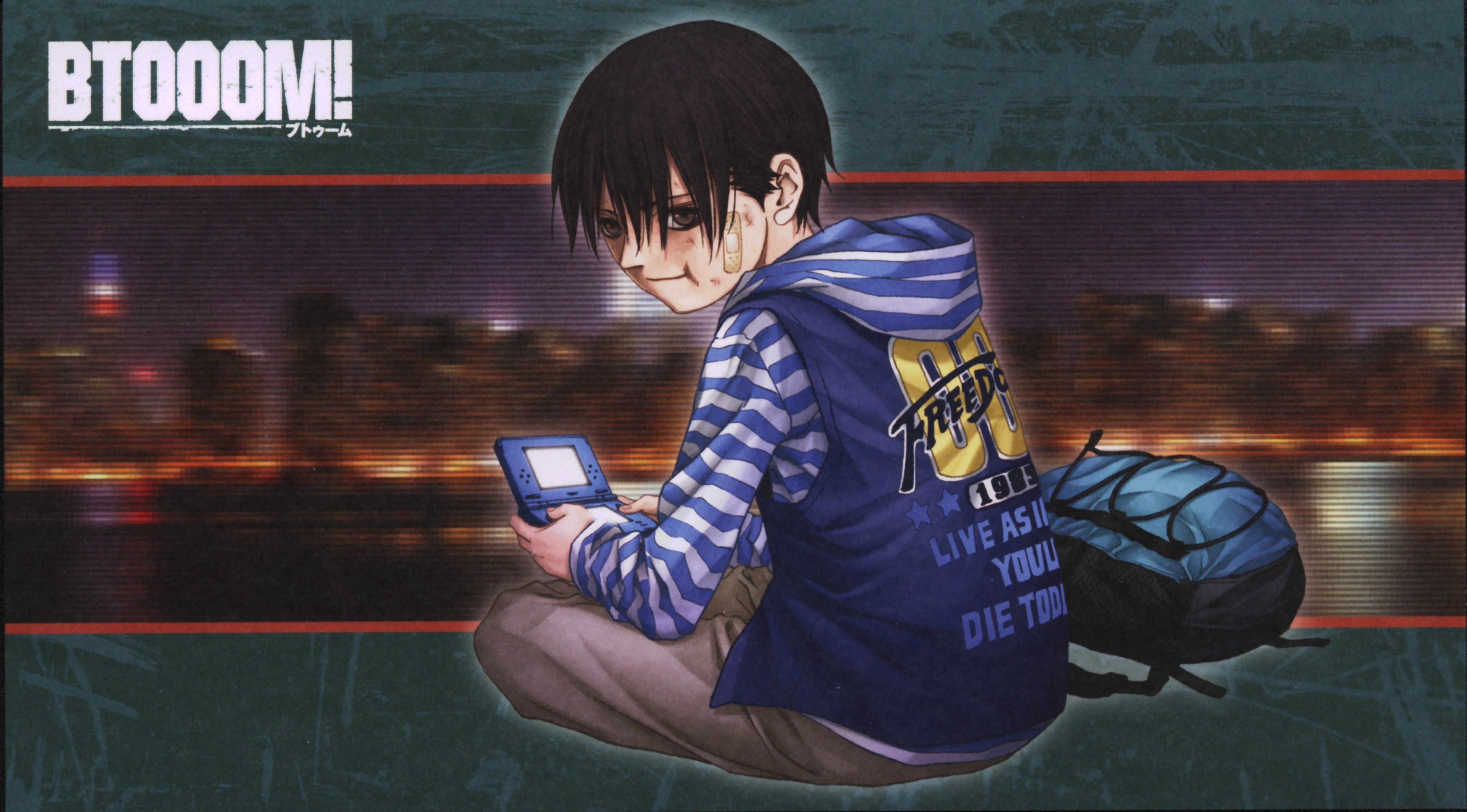 Anime Btooom Dark Hair 4032x2232