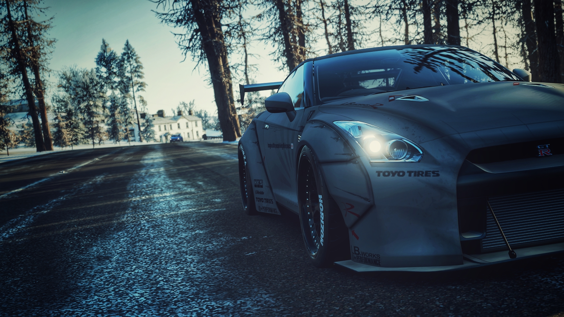 Nissan Liberty Walk Car Forza Horizon 4 Toyo Tires Winter Nissan GT R Bolt On Fender Flares 1920x1080