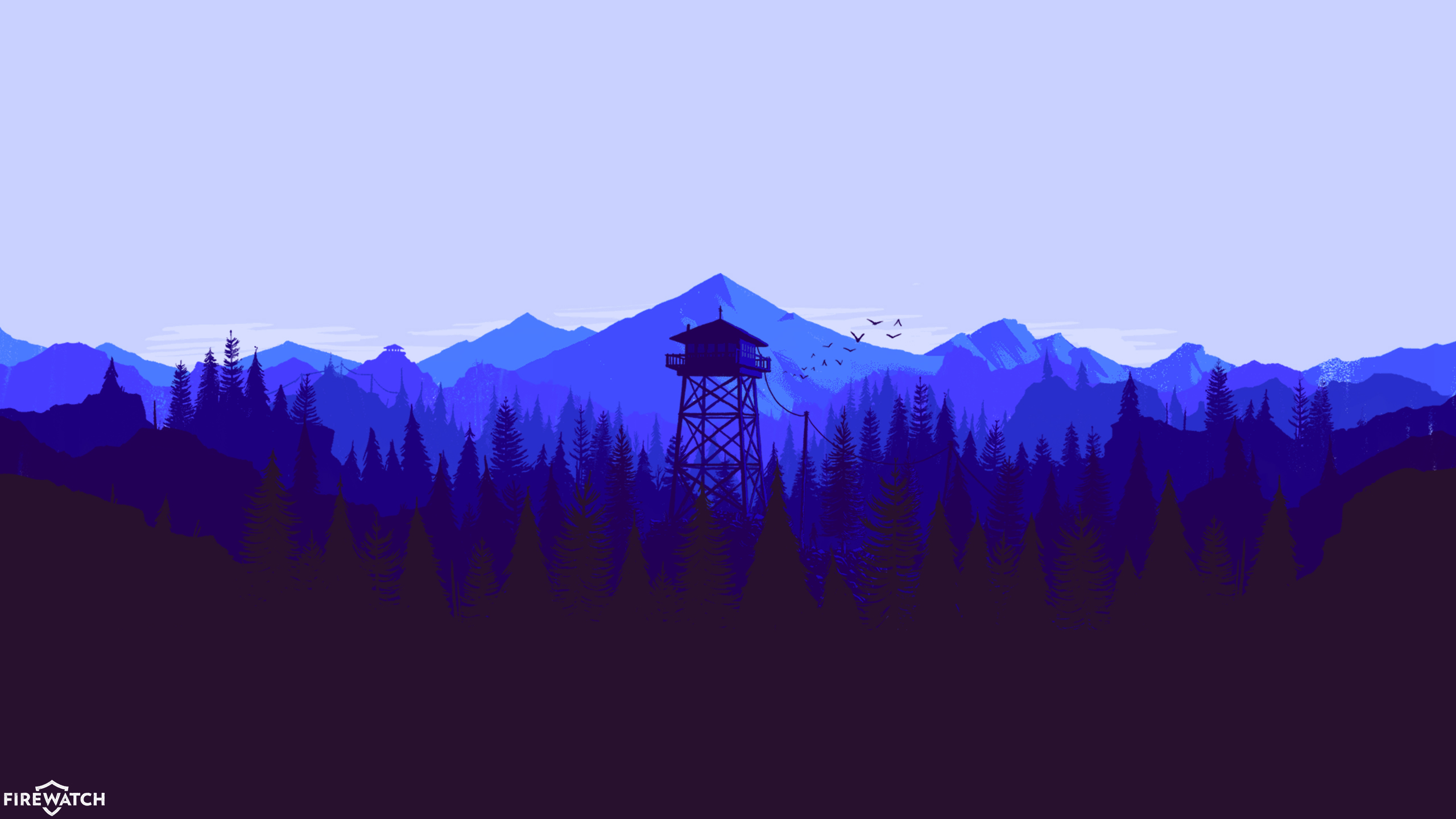 Firewatch Forest Blue Mountain 2560x1440