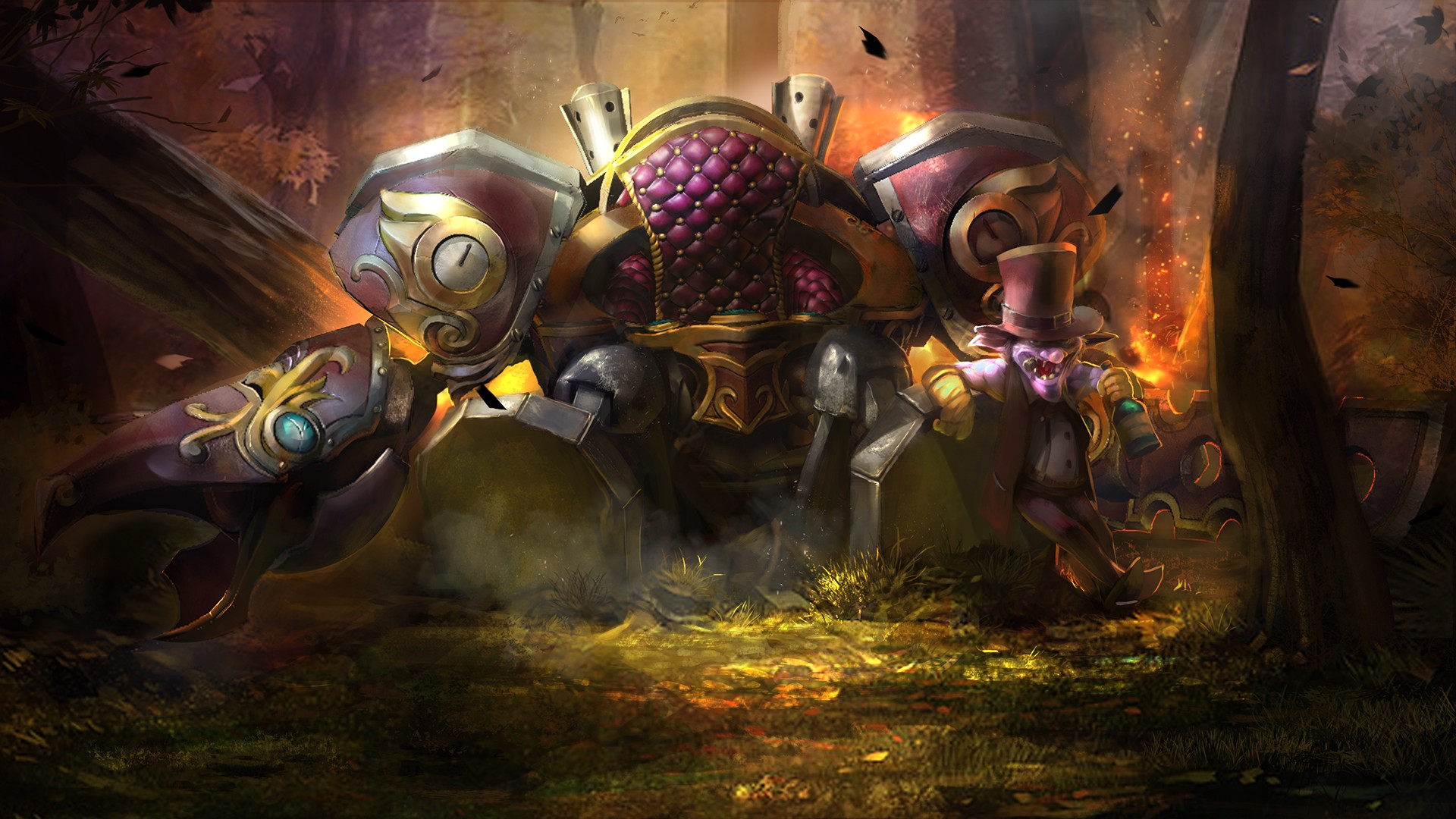 Robot Goblin Fantasy Art Dota 2 Video Games Timbersaw 1920x1080