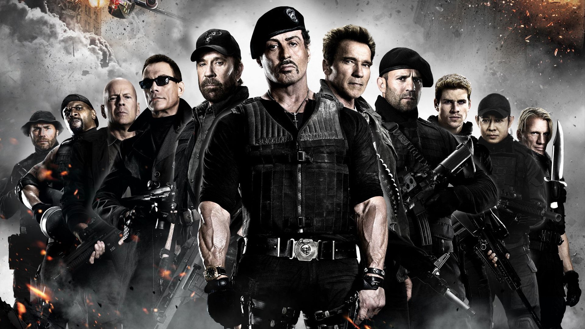 Arnold Schwarzenegger Barney Ross Billy The Expendables Booker The Expendables Bruce Willis Chuck No 1920x1080