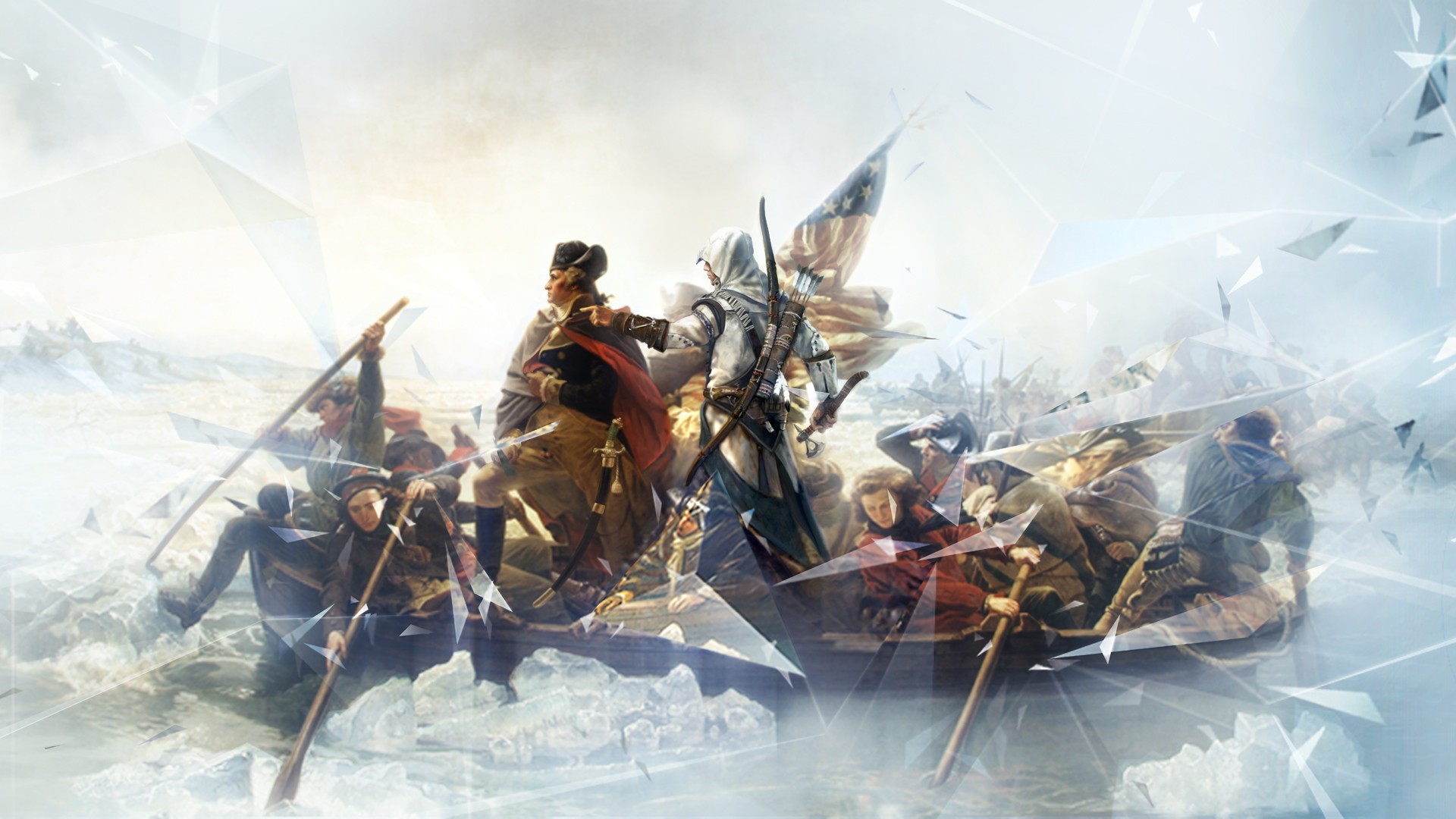 Assassins Creed Video Games George Washington Video Game Art 1920x1080