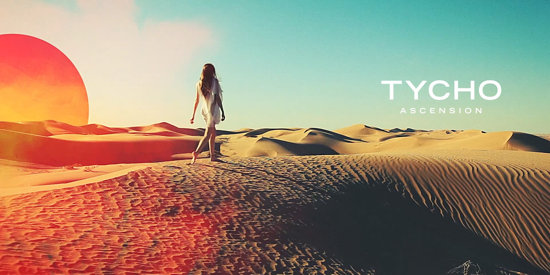 Tycho ISO50 Roygbiv Orange Red Women Outdoors Desert Landscape Sand Turquoise 1920x960