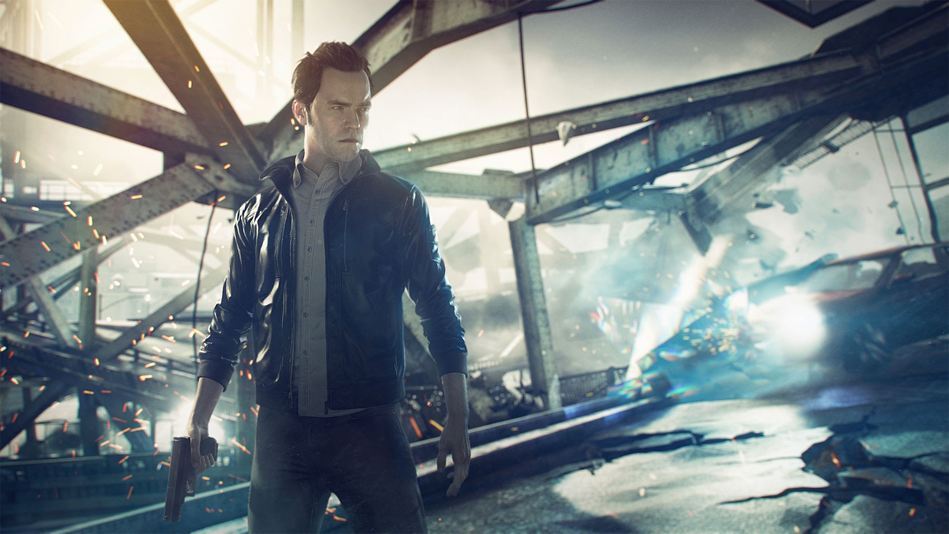 Gun Video Game Art Quantum Break Remedy Games Video Game Characters Protagonist 1920x1080