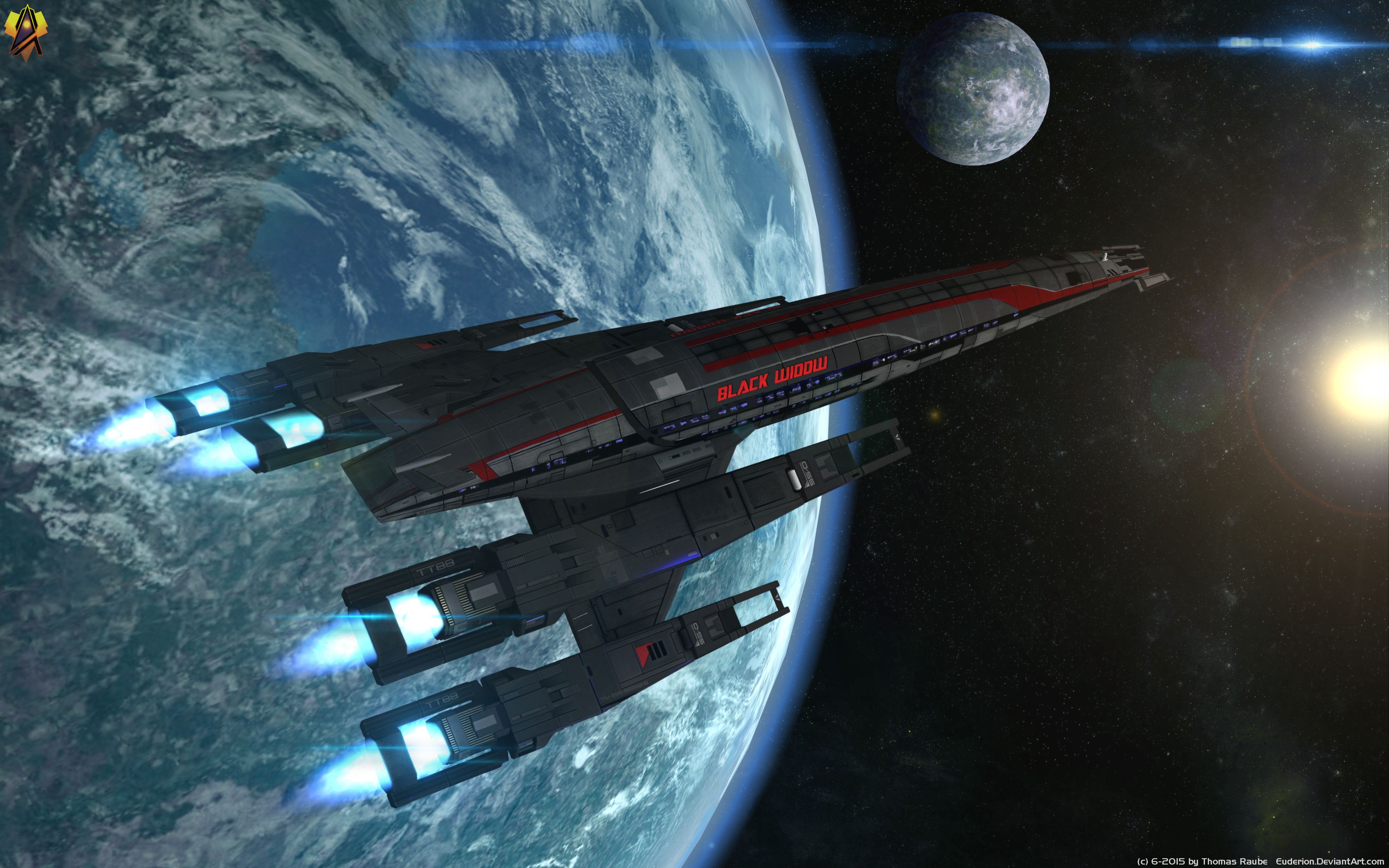 Mass Effect Starship Futuristic Video Game Normandy SR 2 4400x2750