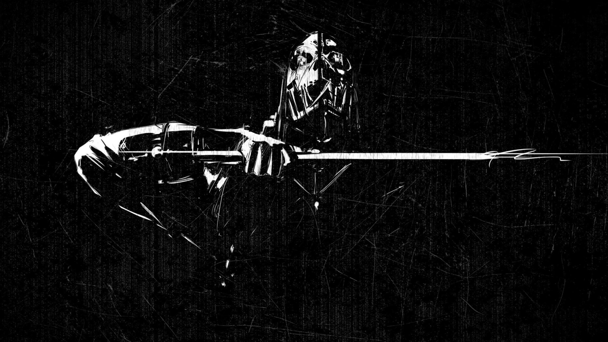 Corvo Attano Dishonored Black 2048x1152