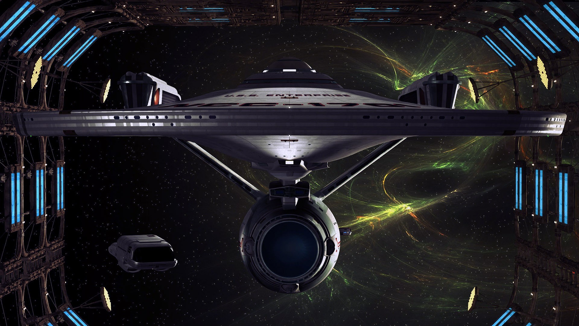 Artwork Star Trek Science Fiction Spaceship USS Enterprise Spaceship 1920x1080