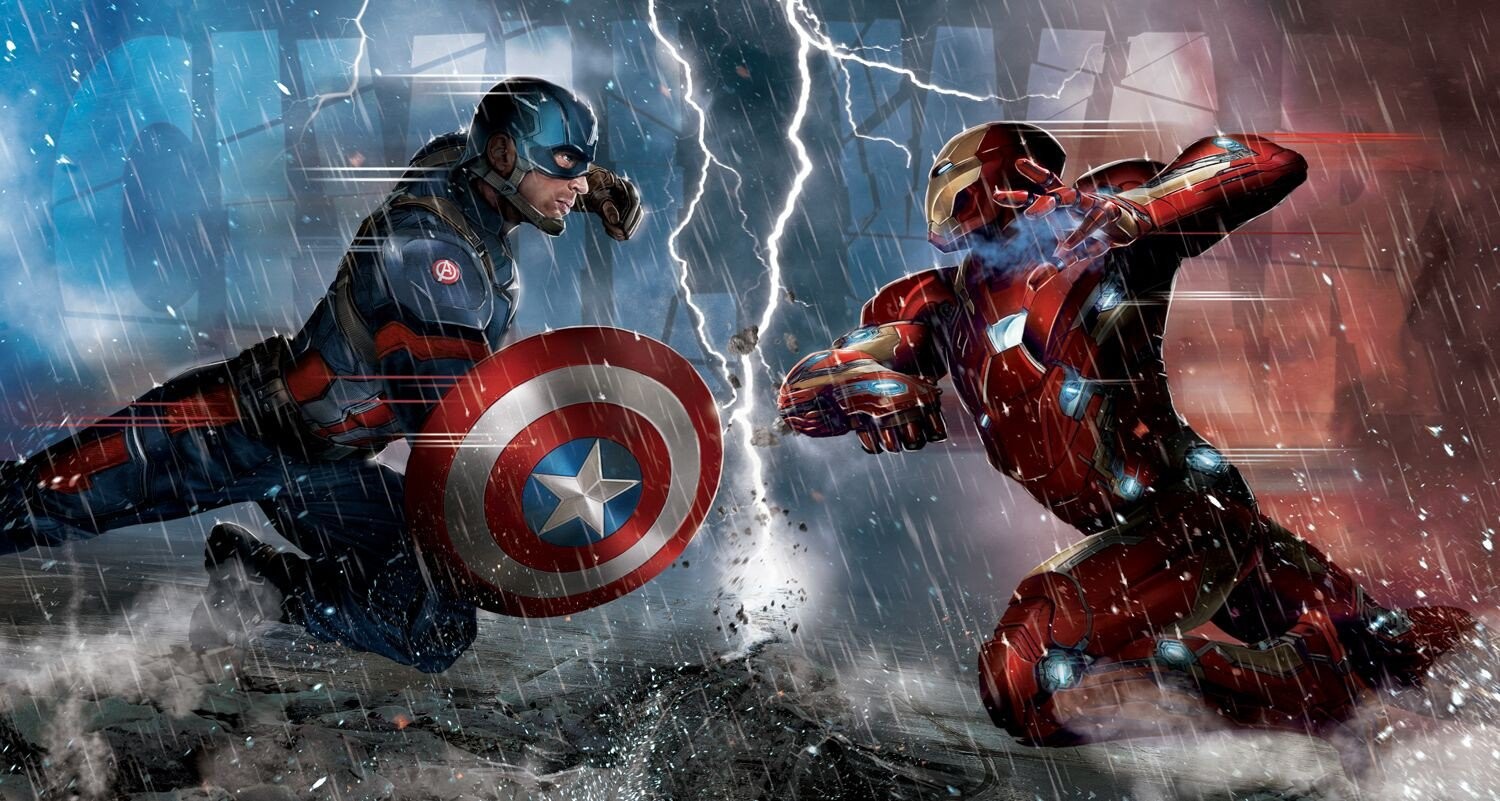 Captain America Captain America Civil War Iron Man Comics Marvel Comics Superhero Artwork Concept Ar 1500x801