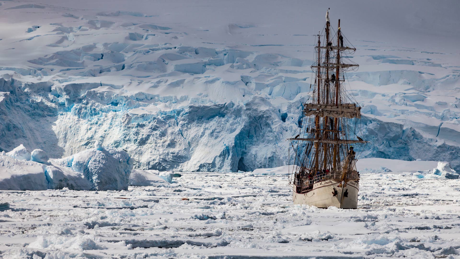 Ship Vehicle Nature Ice Europa Netherlands 1920x1080