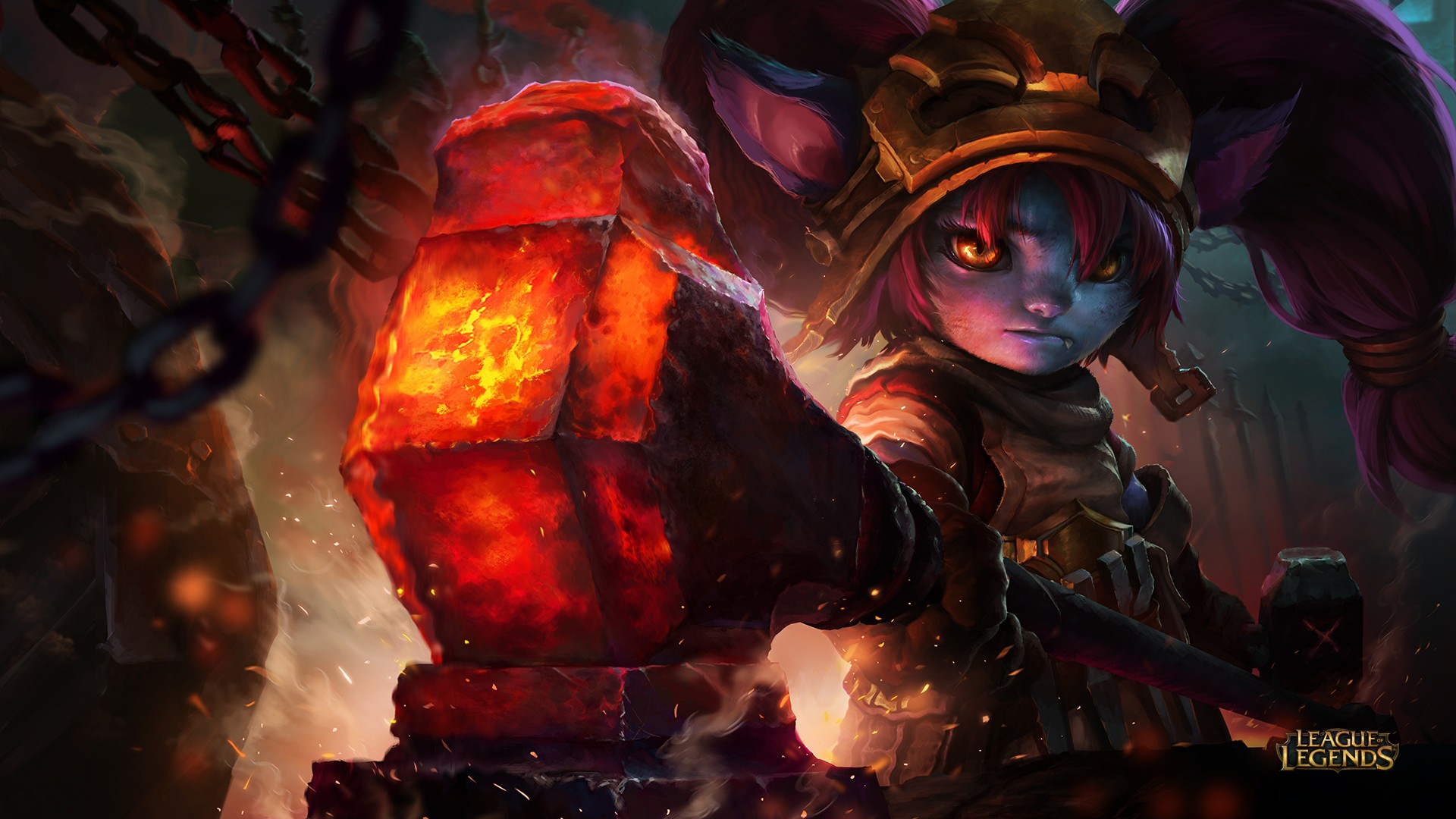 League Of Legends PC Gaming Fantasy Girl Poppy League Of Legends 1920x1080