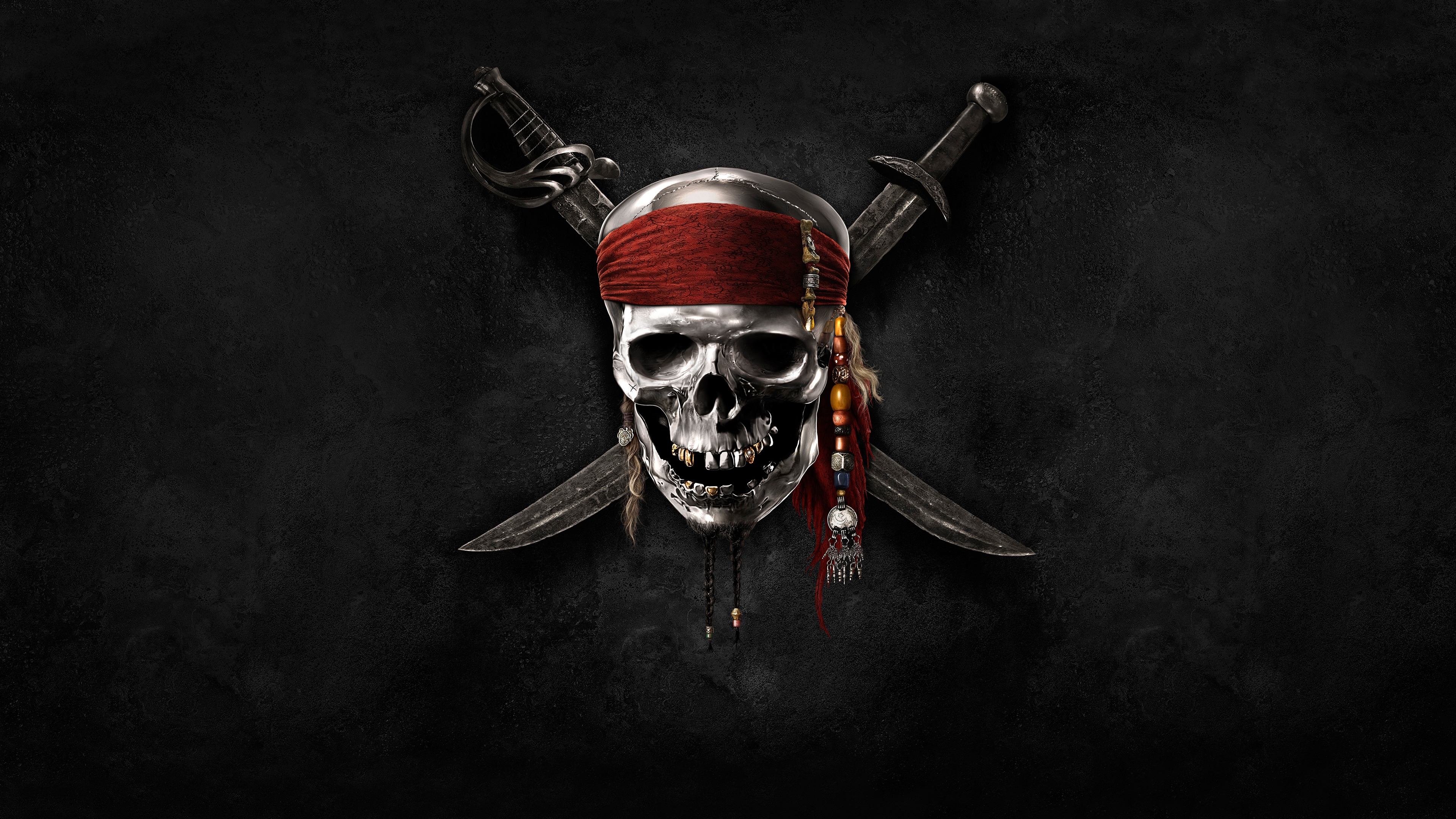 Skull Pirates Sword Dark Pirates Of The Caribbean 3840x2160