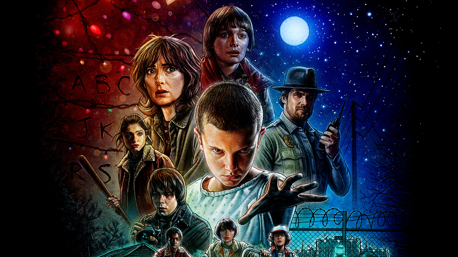 Stranger Things 2  Will Mike Dustin and Lucas 4K wallpaper download