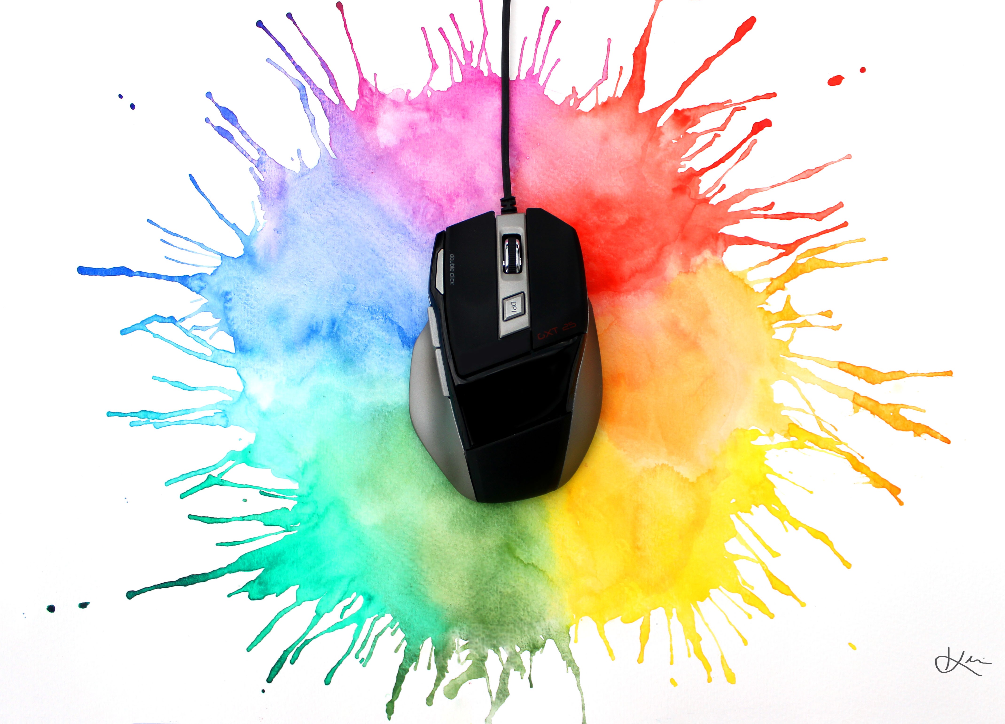 Computer Mice Colorful White Background 4277x3084