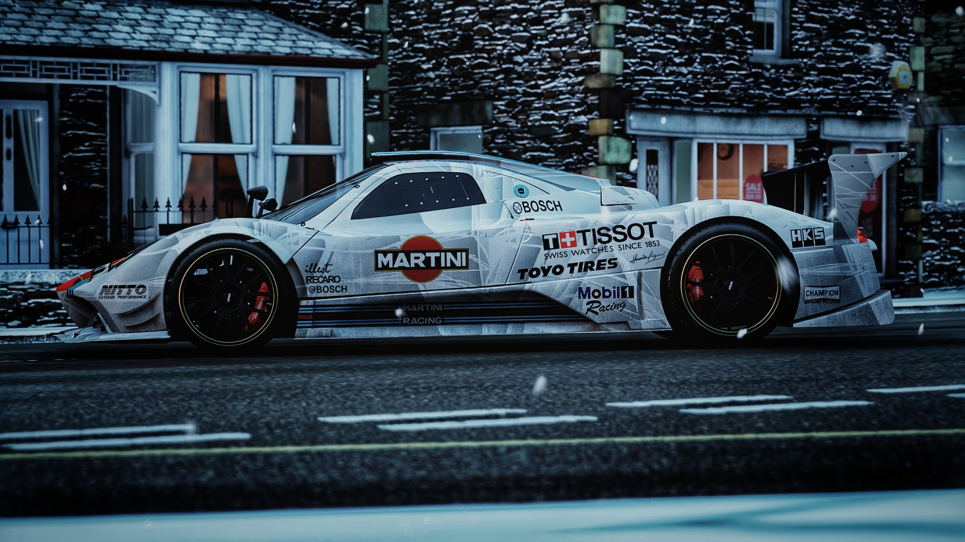 Pagani Pagani Zonda R Forza Horizon 4 Car Video Games Martini Martini Racing Design 1920x1080