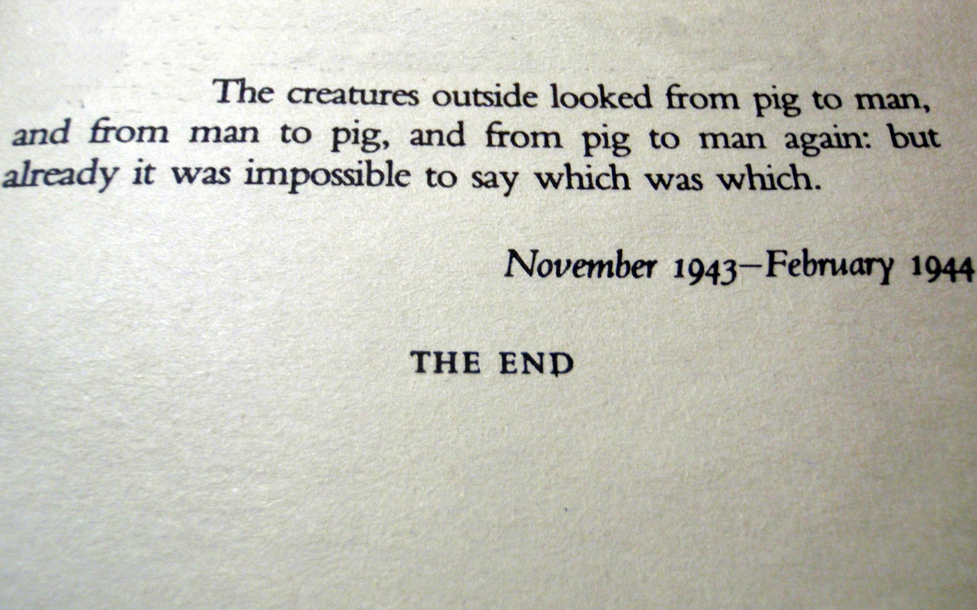 Text George Orwell Animal Farm Quote Books World War Ii 1920x1200