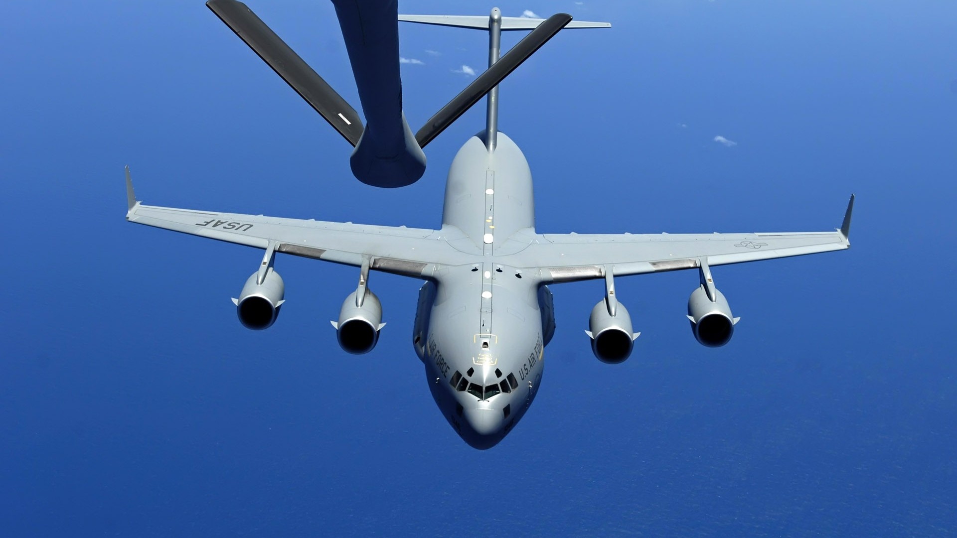 Military Aircraft Airplane Jets Sky Military Aircraft Mid Air Refueling 1920x1080