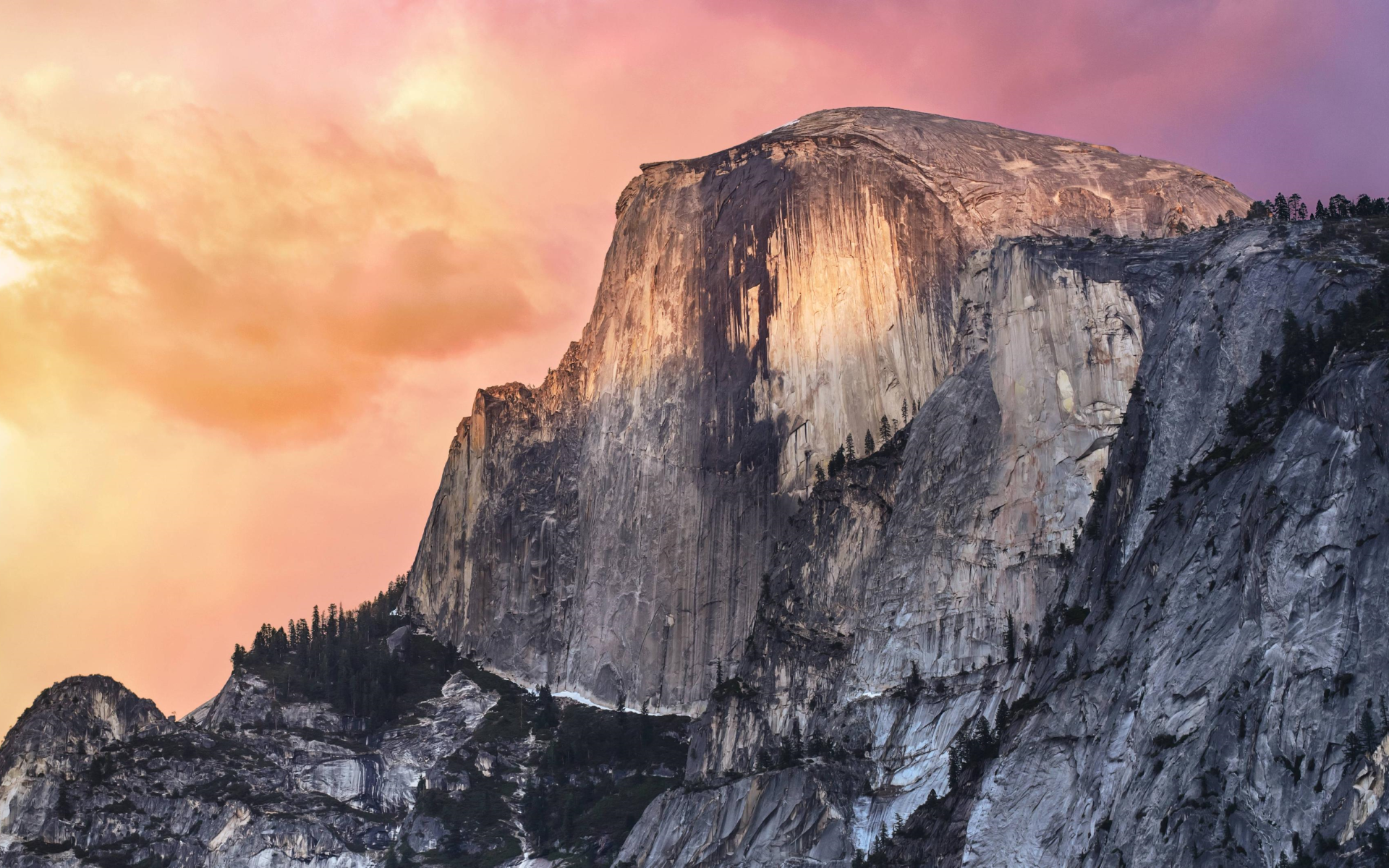 OS X Mountains Cliff Yosemite National Park Landscape Purple Sky 1920x1200