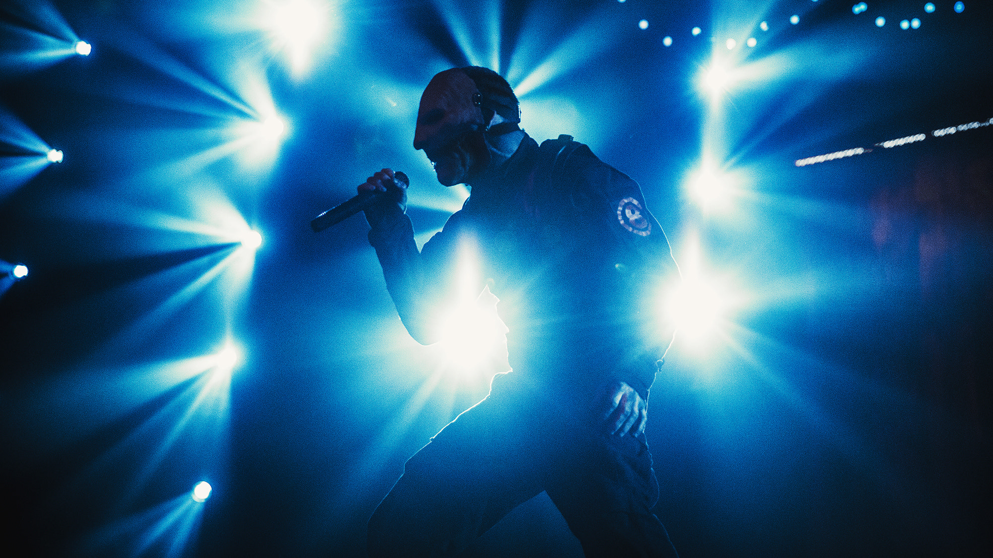 Concerts Musician Singer Silhouette Slipknot Corey Taylor Stage Light 2000x1125