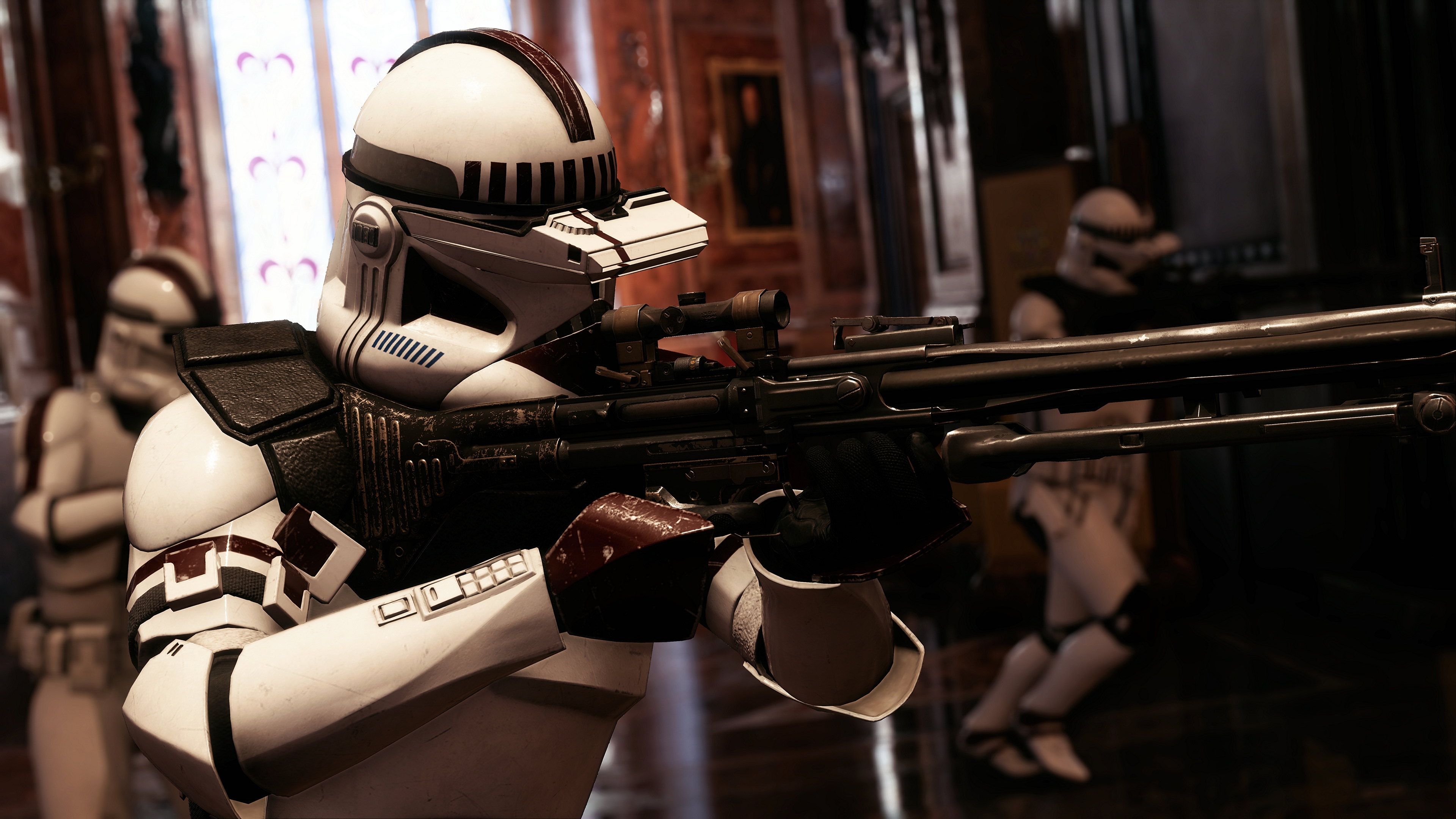 Star Wars Battlefront Ii Star Wars Video Games Clone Trooper Sniper Rifle 3840x2160