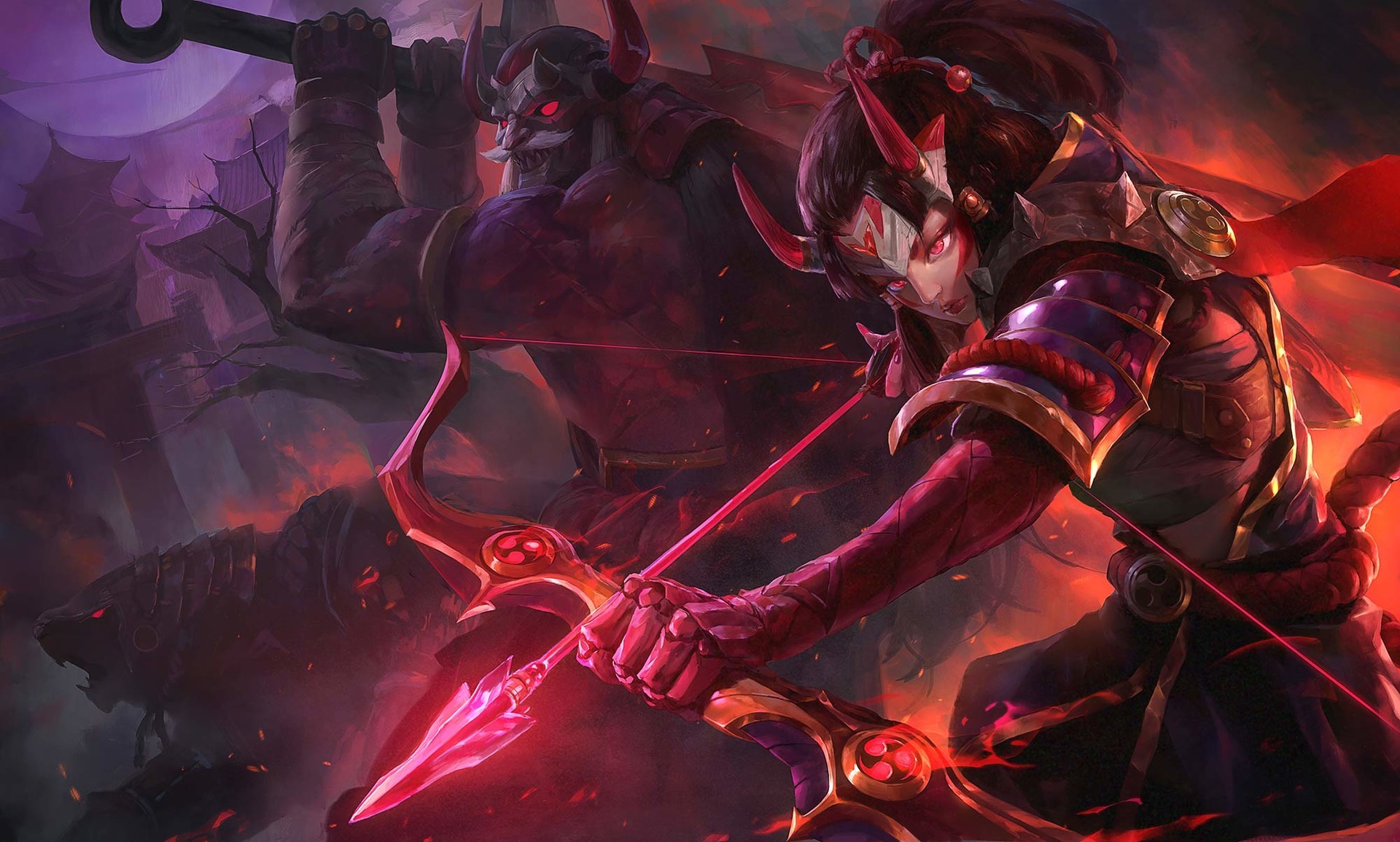 Warrior League Of Legends Bow And Arrow Ashe Tryndamere Blood Moon League Of Legends Video Games 1920x1155