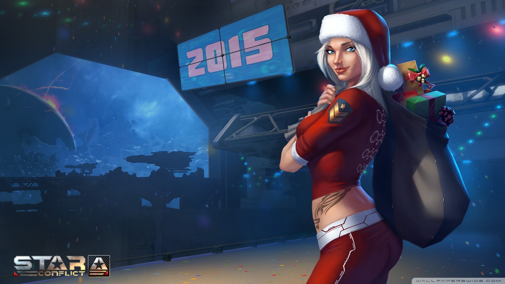 Star Conflict 2015 Year PC Gaming Christmas Santa Hats 1920x1080