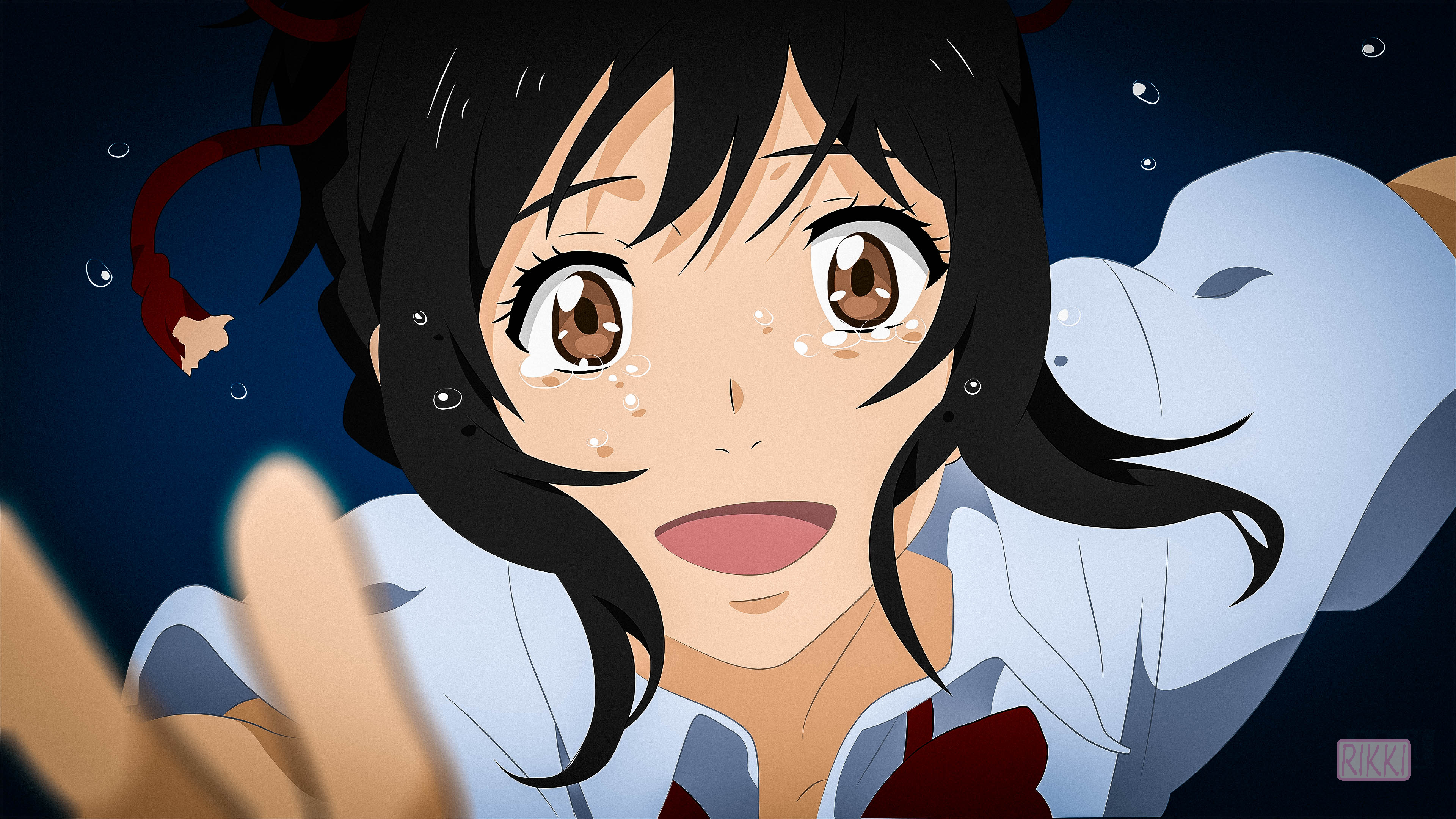 Anime 2D Digital Art Artwork Anime Girls Mitsuha Miyamizu Miyamizu Mitsuha Your Name Kimi No Na Wa 3840x2160