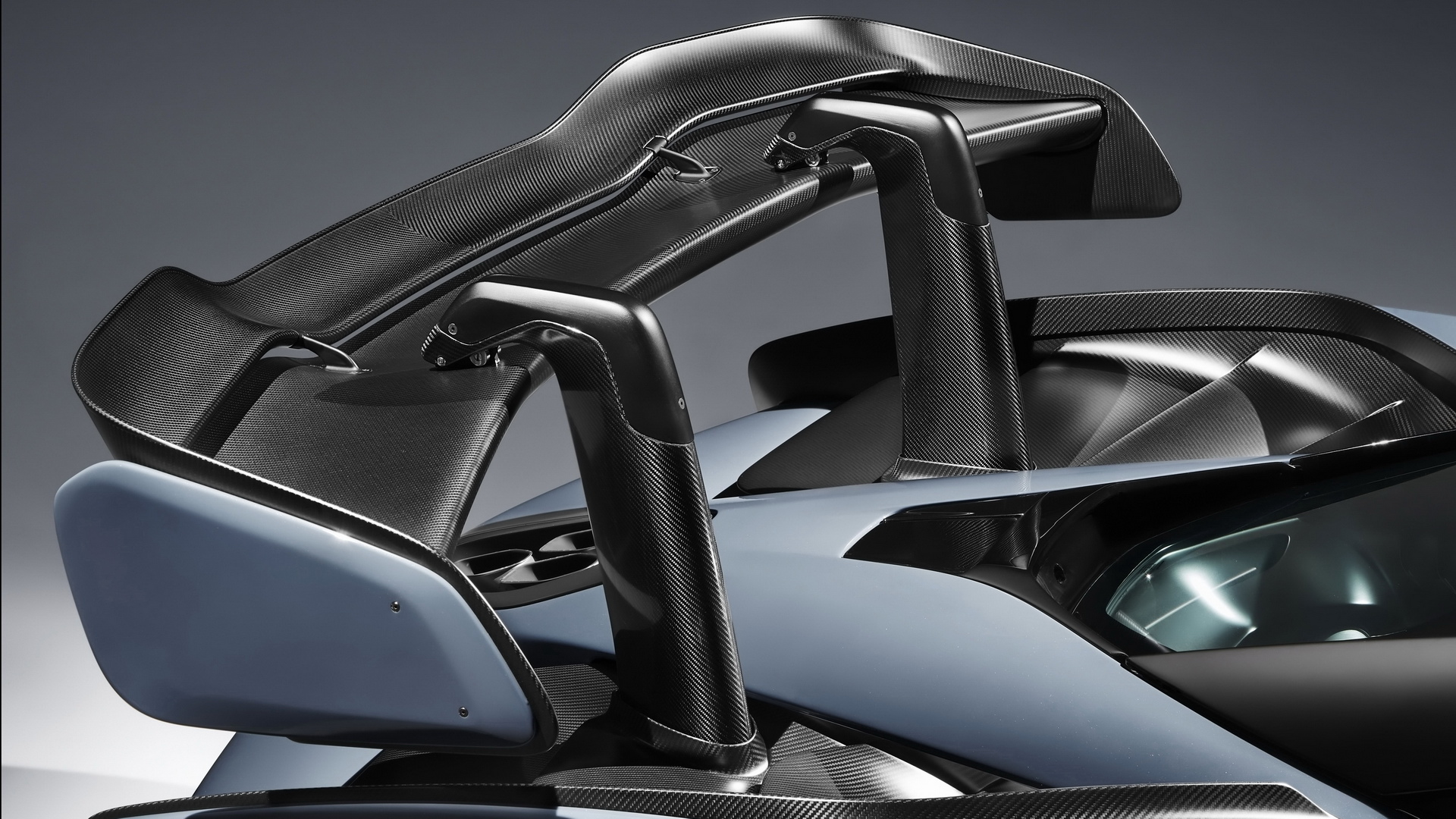 Car Supercars McLaren McLaren Senna Victory Grey Spoilers Carbon Fiber 1920x1080