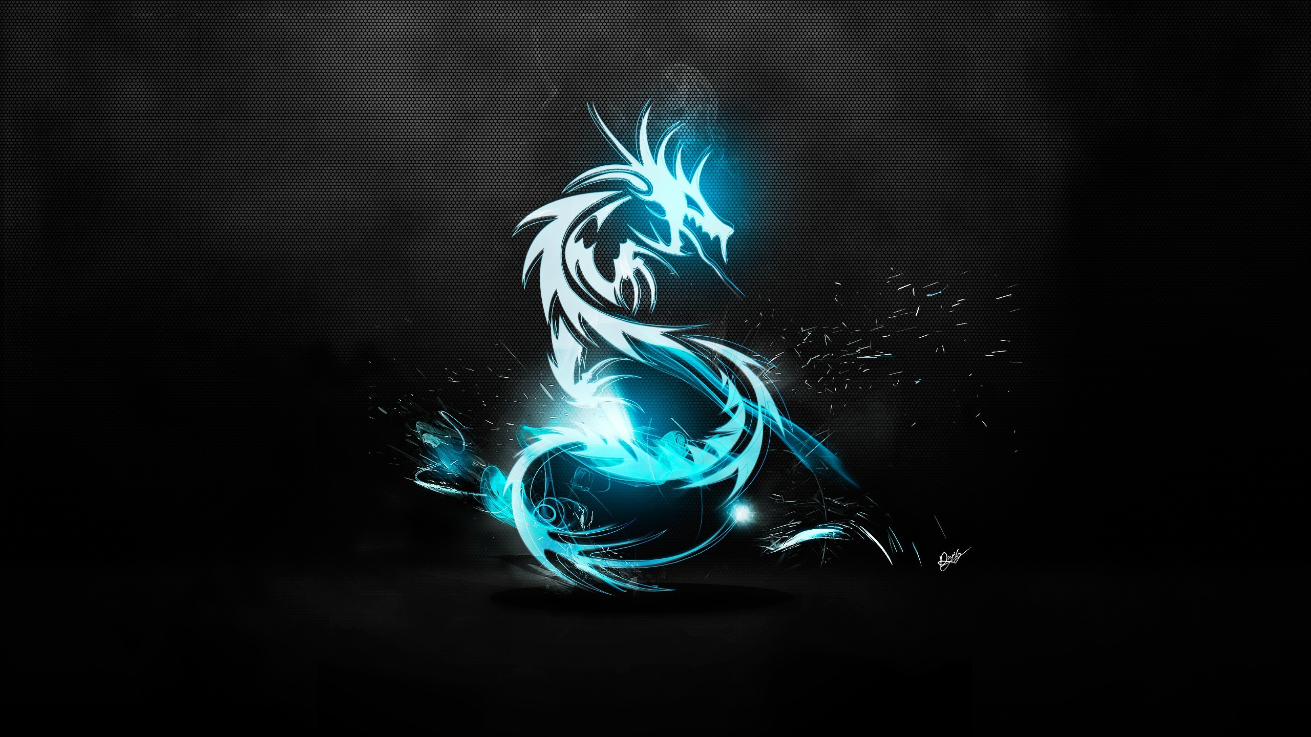 Symbols Dragon Digital Art 2560x1440