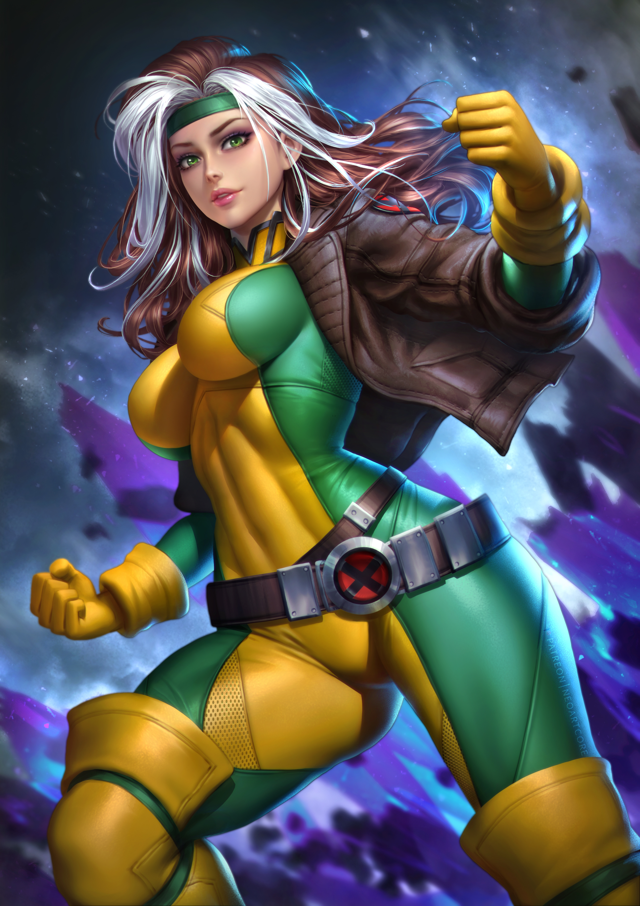 Rogue Character Rogue X Men X Men Marvel Comics Fantasy Girl Depth Of Field Long Hair Looking At Vie 2480x3508